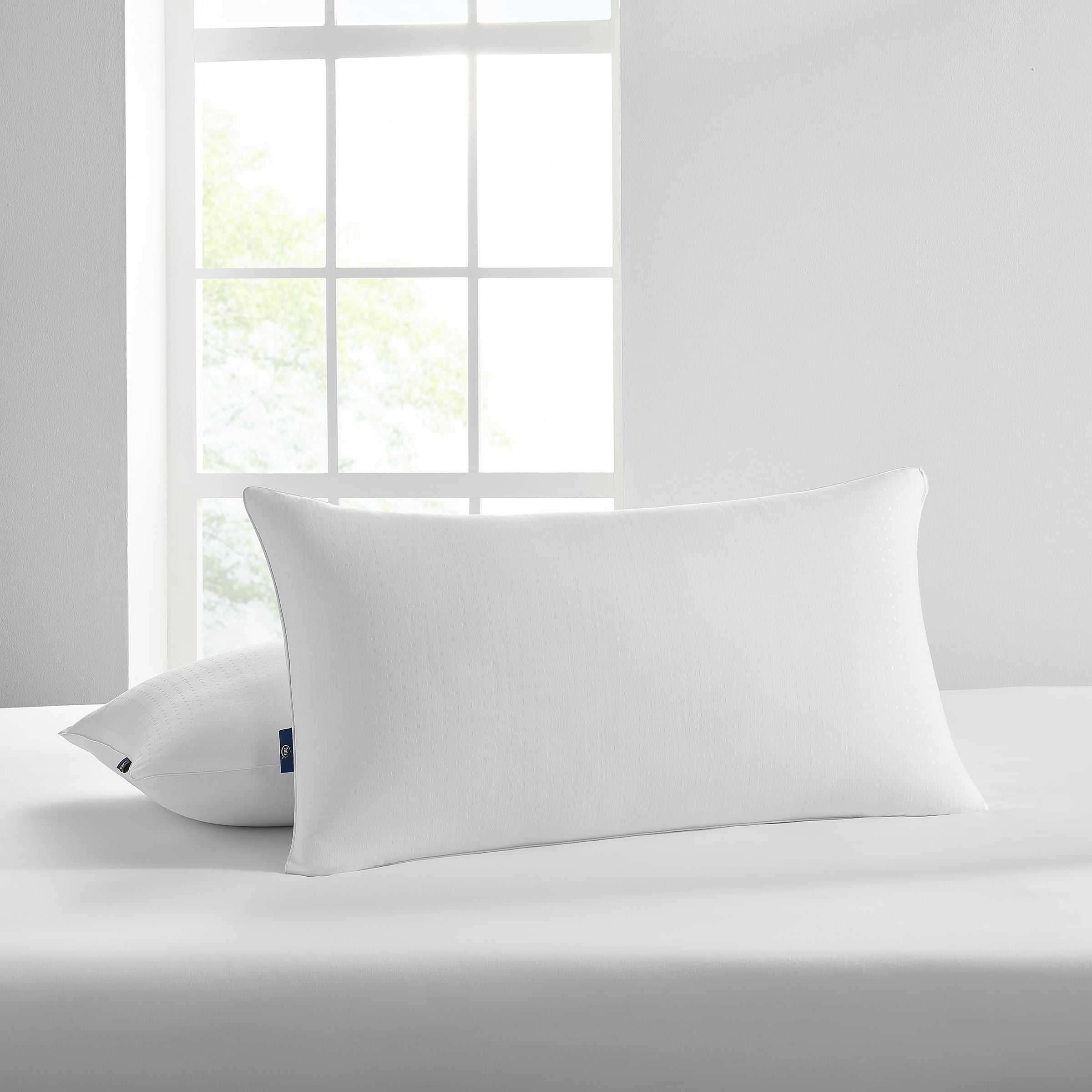 Fluffy Shredded Won't Go Flat Bed Pillow, King, 2 Pack - Orthopedic Shredded Foam Bed Pillow Set Detail