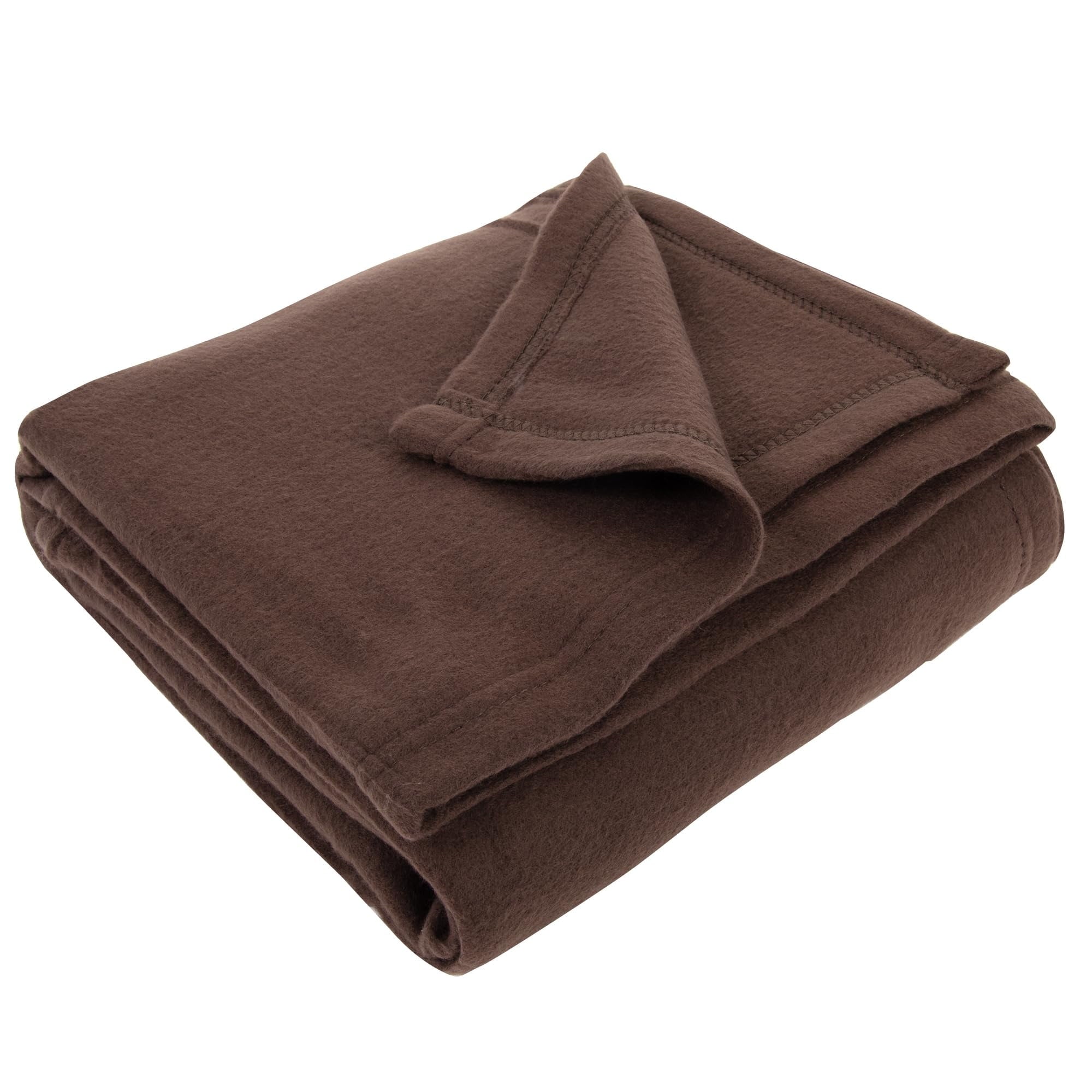 Reversible Sherpa Single Solid Color Hypoallergenic 60”L x 50”W Fleece Throw Blanket for Fall, Winter, Spring, Summer, Men, Women, Chil... - Lightweight Plush Warm Blanket for All Seasons Detail