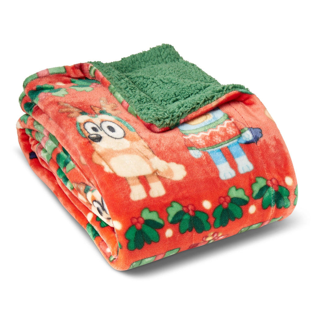 Super Soft Flannel Holidays are Nice Silk Touch Throw Blanket with Sherpa Reverse 50 x 60 inches - Super Soft Reversible Sherpa Flannel Blanket Detail