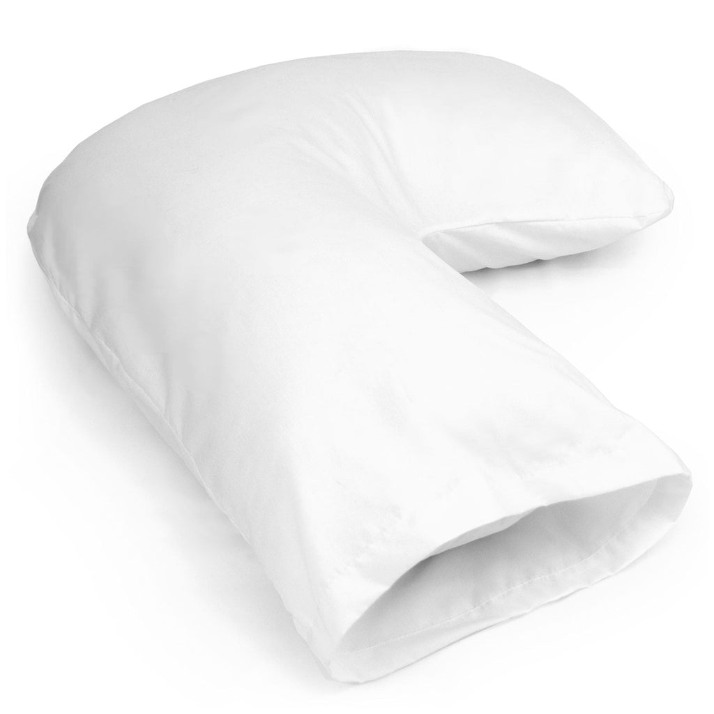Orthopedic Support Hugg-A-Pillow 17" x 22" Bed Pillow White 554-7915-1900 - Ergonomic Memory Foam Pillow for Neck Pain Support Detail