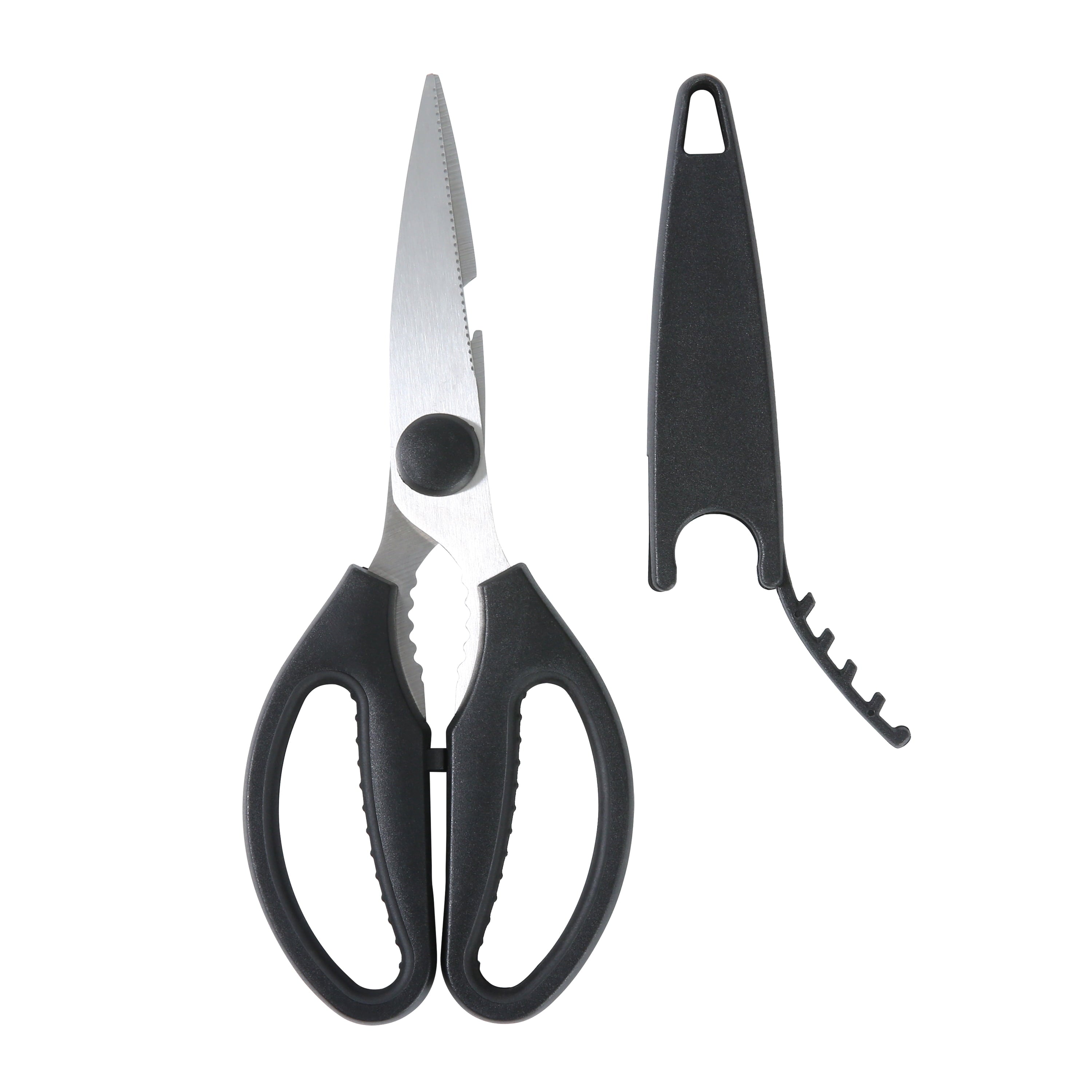 Innovative Stainless Steel Multi-Purpose 8.6in Kitchen Shears - Multi-Functional Manual Food Chopper & Slicer Detail