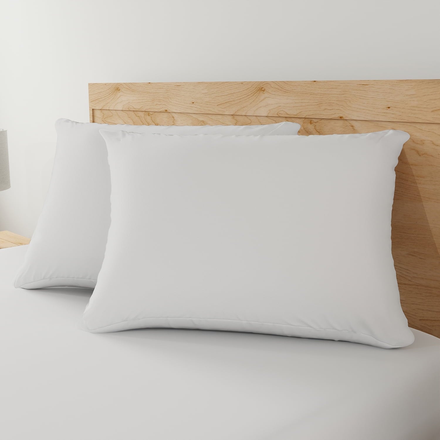Hotel Collection Allergy Relief Bed Pillows, Standard/Queen - Firm Support, Back and Side Sleeper (2 Count) - Hotel Quality Plush Sleeping Pillows Detail