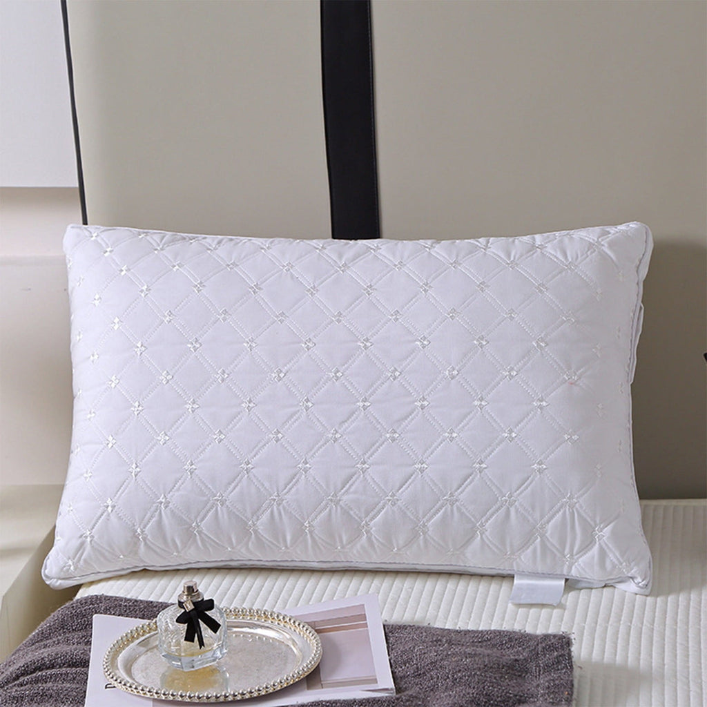 Orthopedic Support Hotel Grade Extra Soft Pillows Queen Size Set of 2 Supportive Bed Pillow for Back Side and Stomach Sleepers, Breathab... - Orthopedic Shredded Foam Bed Pillow Set Detail