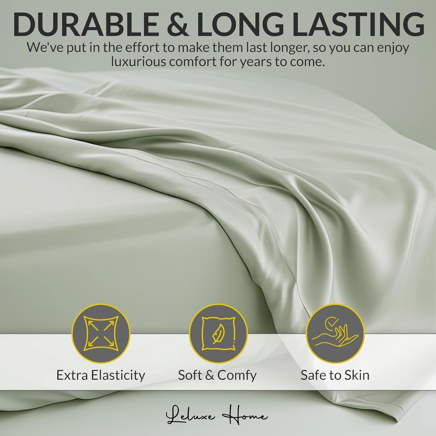 Wrinkle-Resistant 4-Piece Full Pink Sheet Set - Cooling, Wrinkle-Free - Premium Ultra-Soft Pillowcase Pair for Sleeping Detail