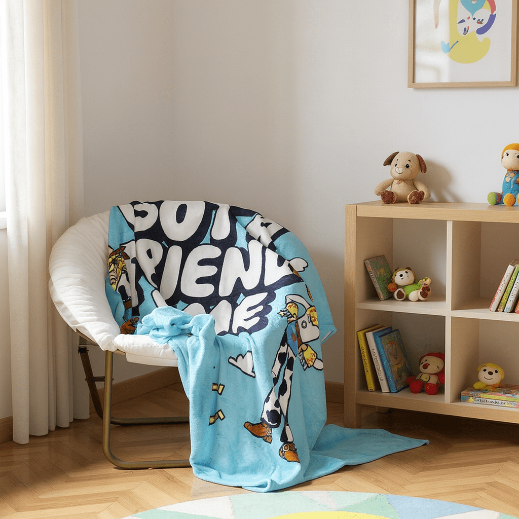 Super Soft Flannel Kids Silk Touch Throw Blanket, You've Got a Friend, Multicolor, 62" x 90" - Lightweight Plush Warm Blanket for All Seasons - Default Title