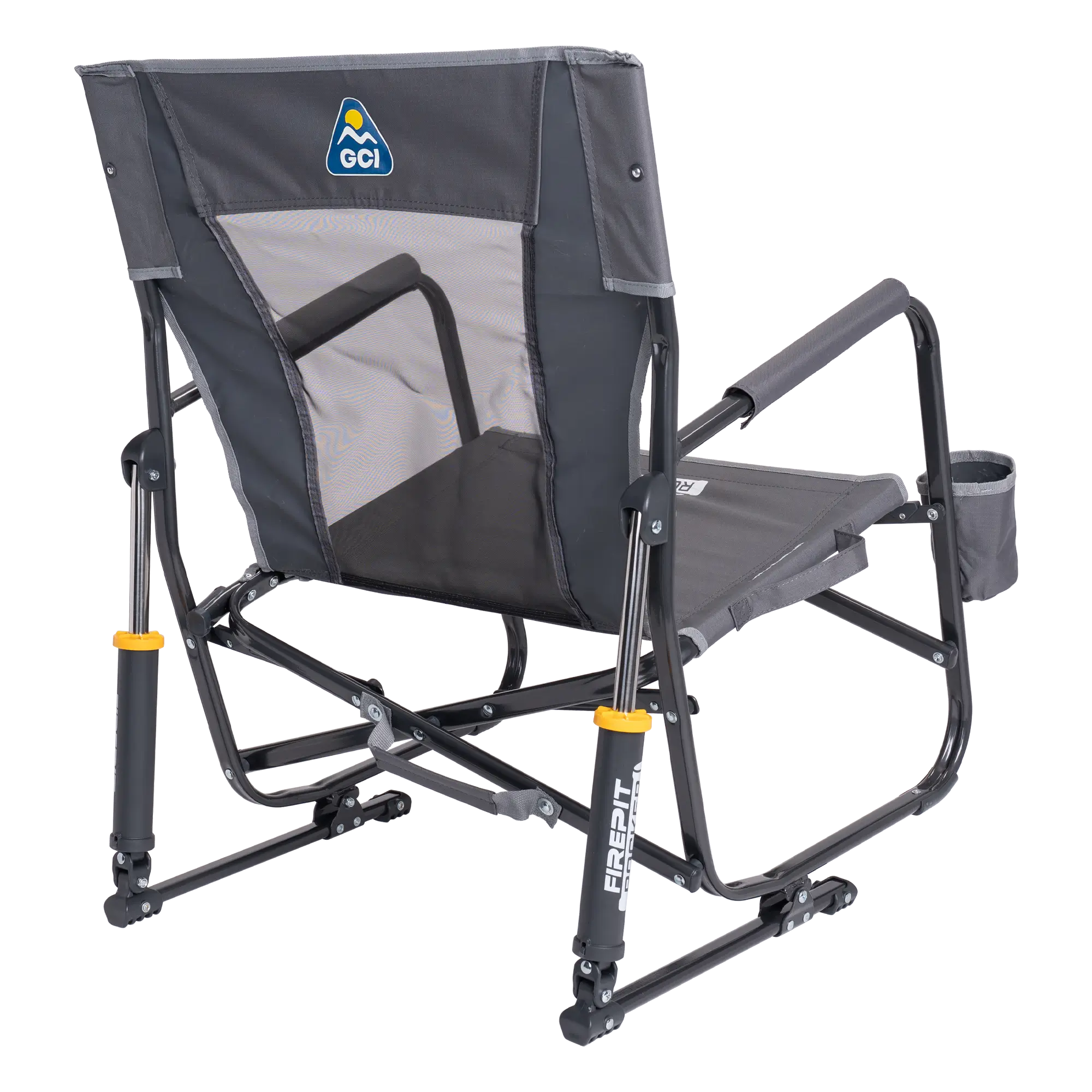 Luxury Camp FirePit Rocker - Choice 737 - RoadTrip Rocker Smooth Motion Camp Chair Detail