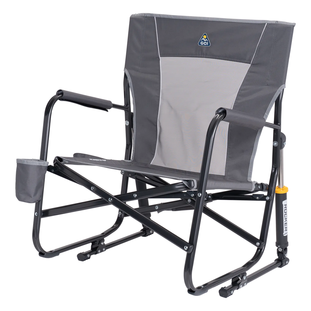 Luxury Camp FirePit Rocker - Choice 737 - RoadTrip Rocker Smooth Motion Camp Chair Detail