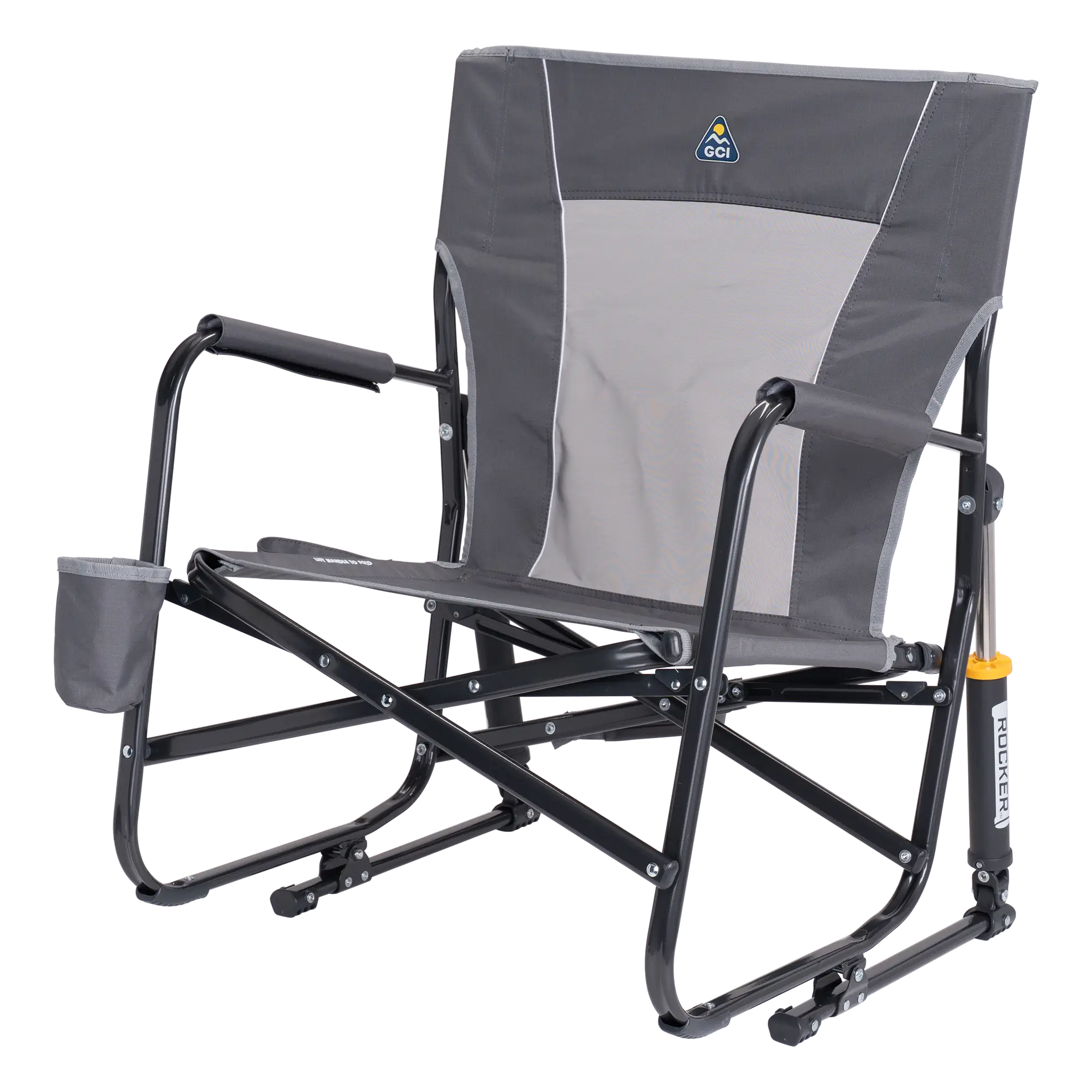 Luxury Camp FirePit Rocker - Choice 737 - RoadTrip Rocker Smooth Motion Camp Chair Detail