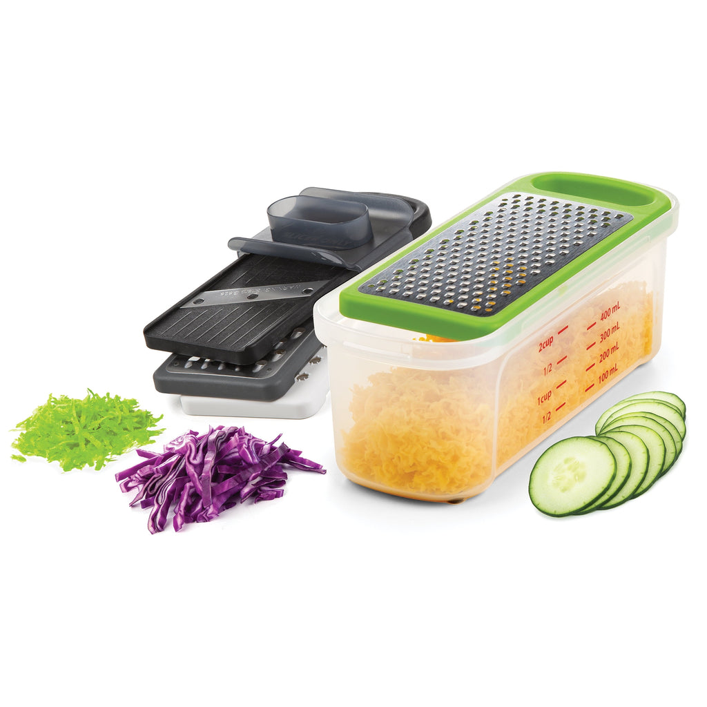 Ergonomic Manual Compact Grate & Slice Set - Multi-Functional Manual Food Chopper & Slicer Detail