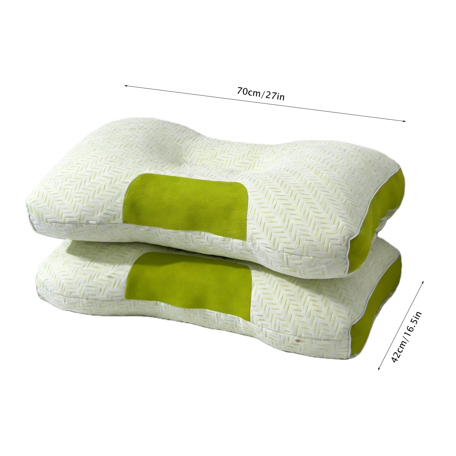 Hotel Collection 2-Pack Bamboo Fiber Bed Pillow (29.13" x 18.9") - A-Class Safe and Cooling - Hotel Quality Plush Sleeping Pillows Detail