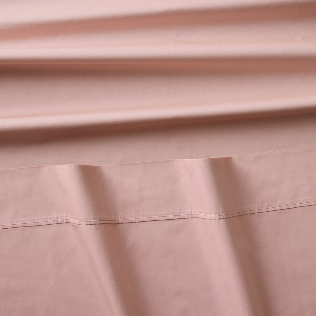Premium Egyptian Cotton 300 Thread Count Cotton Percale 3-Piece Antique Blush Bed Sheet Set, Twin - Luxury Bed Sheet Set with Deep Pockets Detail