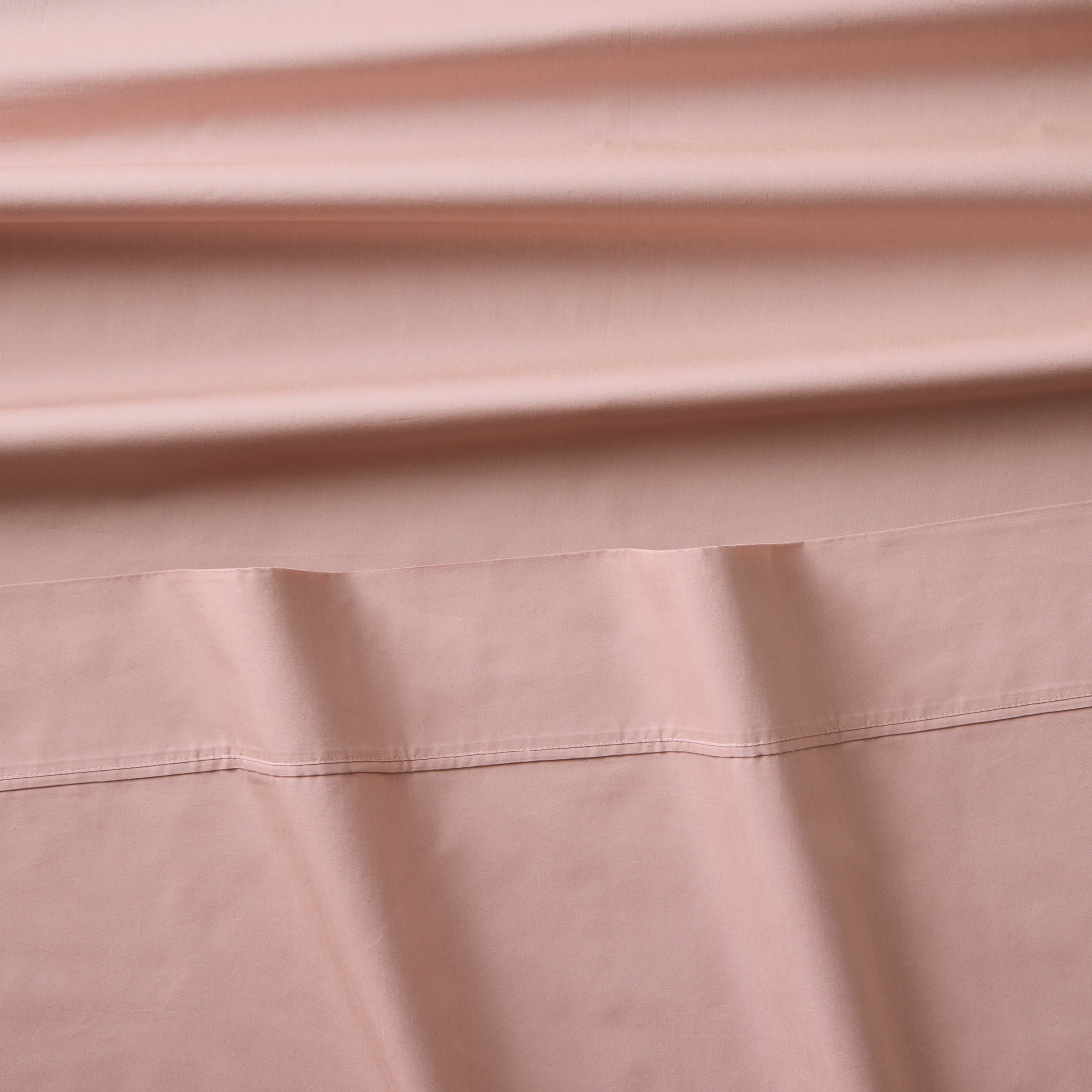 Premium Egyptian Cotton 300 Thread Count Cotton Percale 3-Piece Antique Blush Bed Sheet Set, Twin - Luxury Bed Sheet Set with Deep Pockets Detail