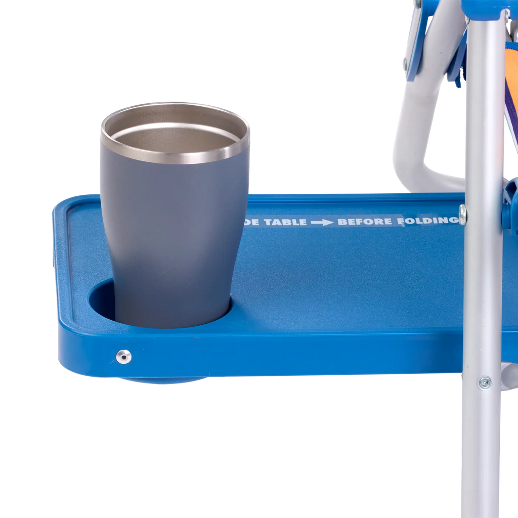 Low-Profile Big Surf with Slide Table - Choice 334 - Multi-Position Outdoor Beach Chair with Pillow Detail