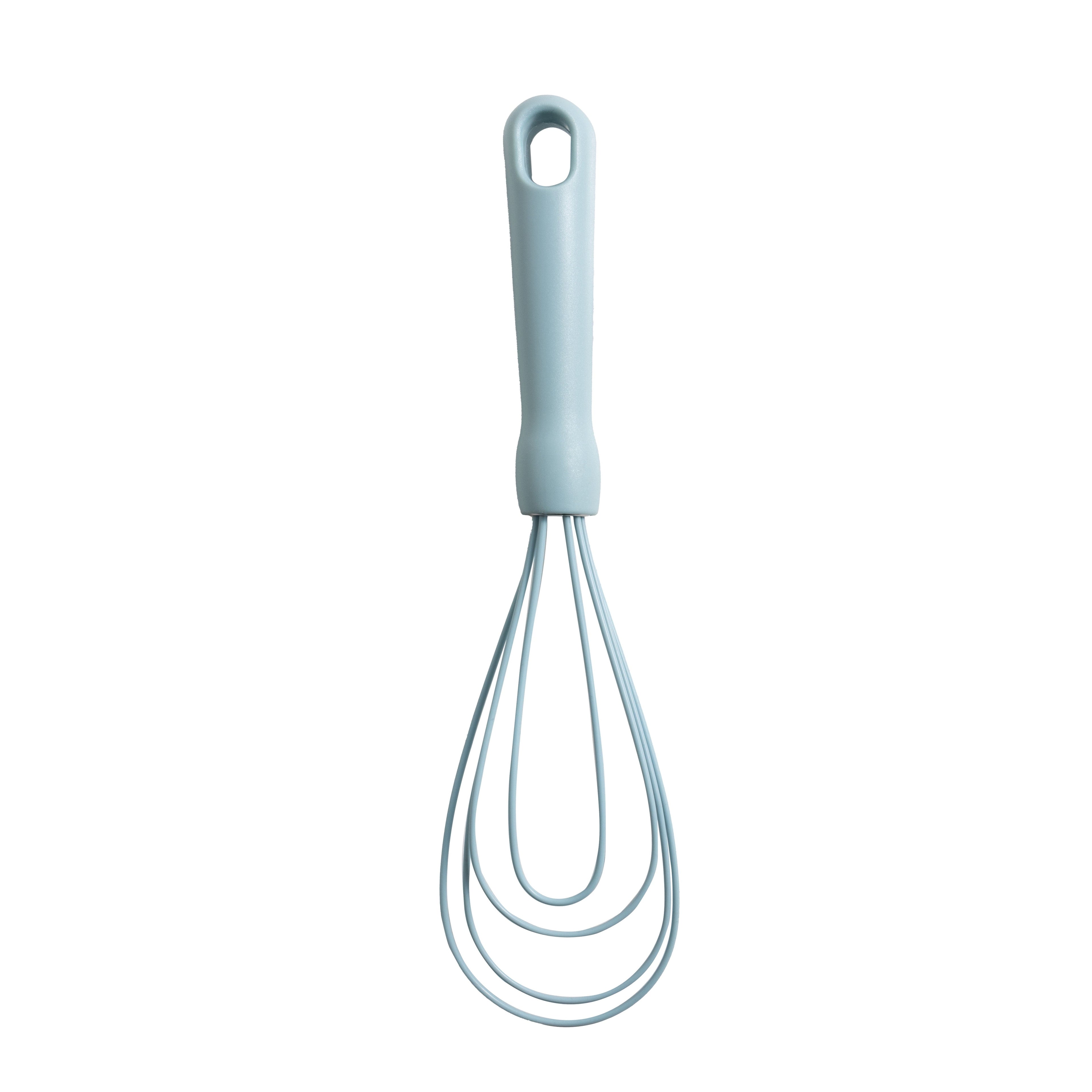 Multi-Functional 3-Piece Silicone Whisk Set, 10.5"/10.4"/9.6" L, Blue Color - Kitchen Gadget Tool for Quick Food Prep Detail