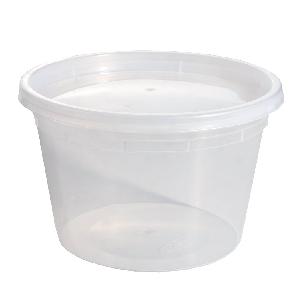 Fun Food Fidget 40 Piece 16oz Plastic Deli Container, Ideal Use for Meal Prep and Batch Cooking - Playful Star & Heart Shaped Geometric NeeDoh Detail