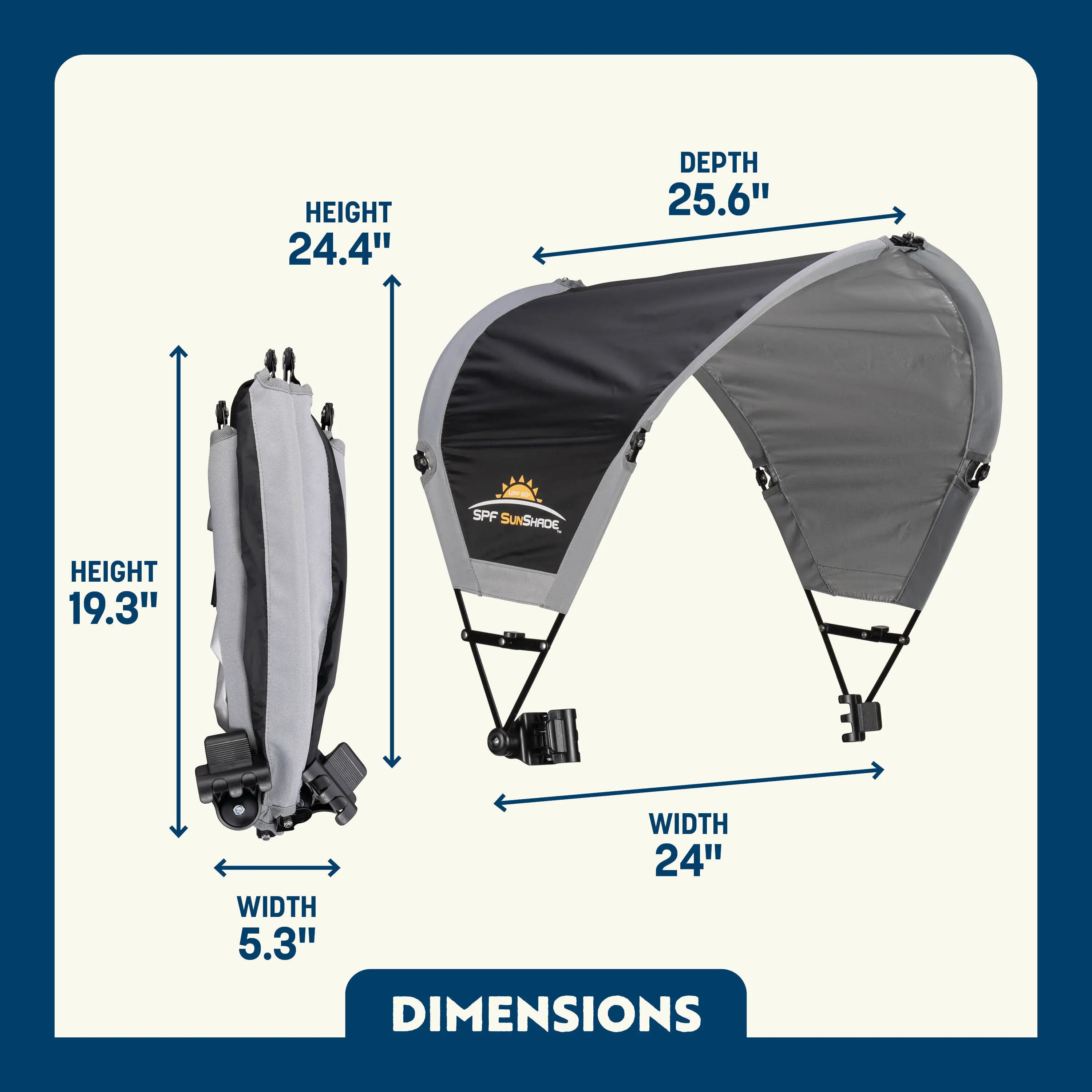 Instant Pop-Up SunShade Accessory - Choice 361 - Instant Sunshade Umbrella for Tailgating Detail