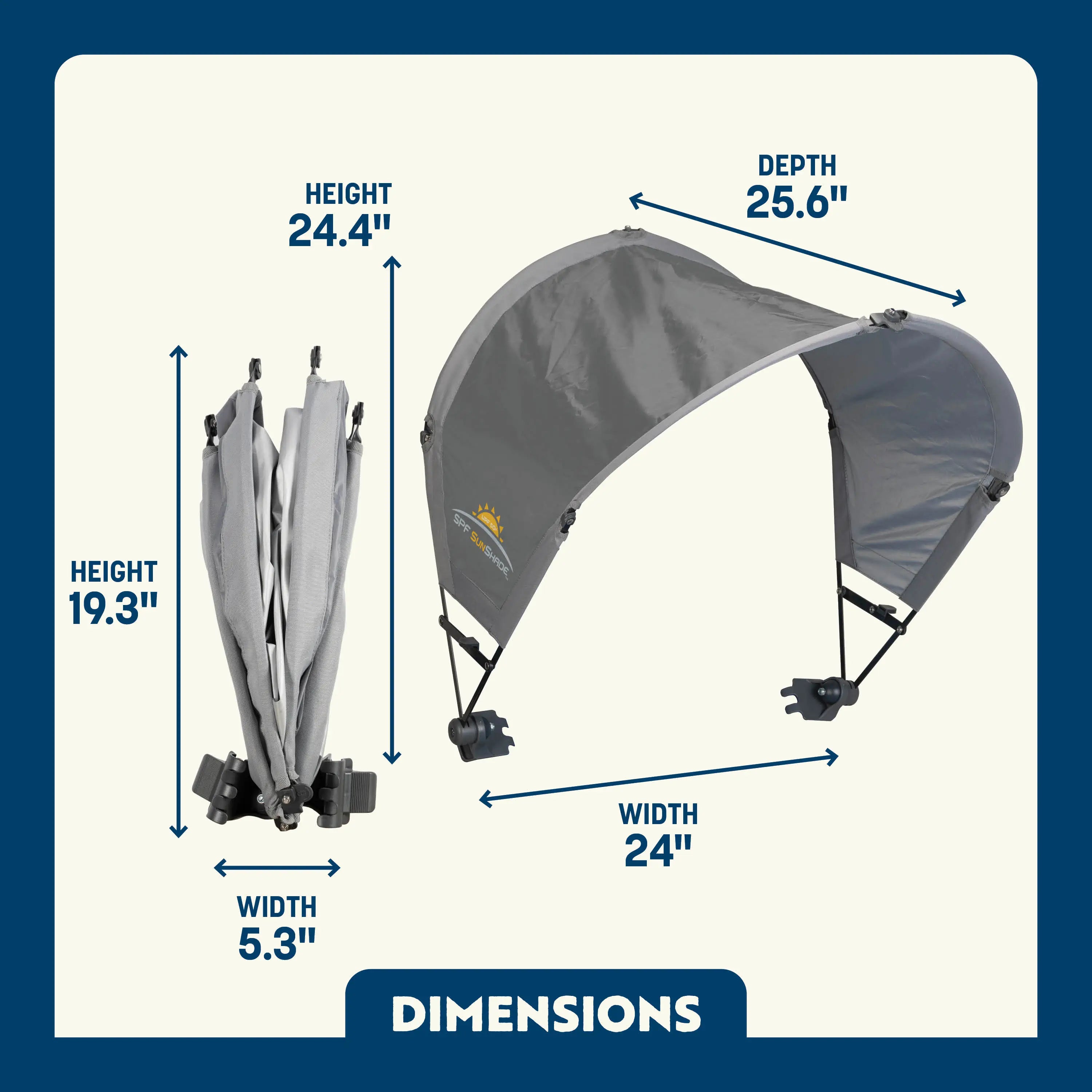 Instant Pop-Up SunShade Accessory - Choice 361 - Instant Sunshade Umbrella for Tailgating Detail