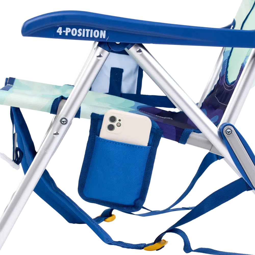 Rust-Resistant Aluminum Backpack Beach Chair - Choice 709 - Rust-Resistant Aluminum Sand-Friendly Lounge Chair Detail