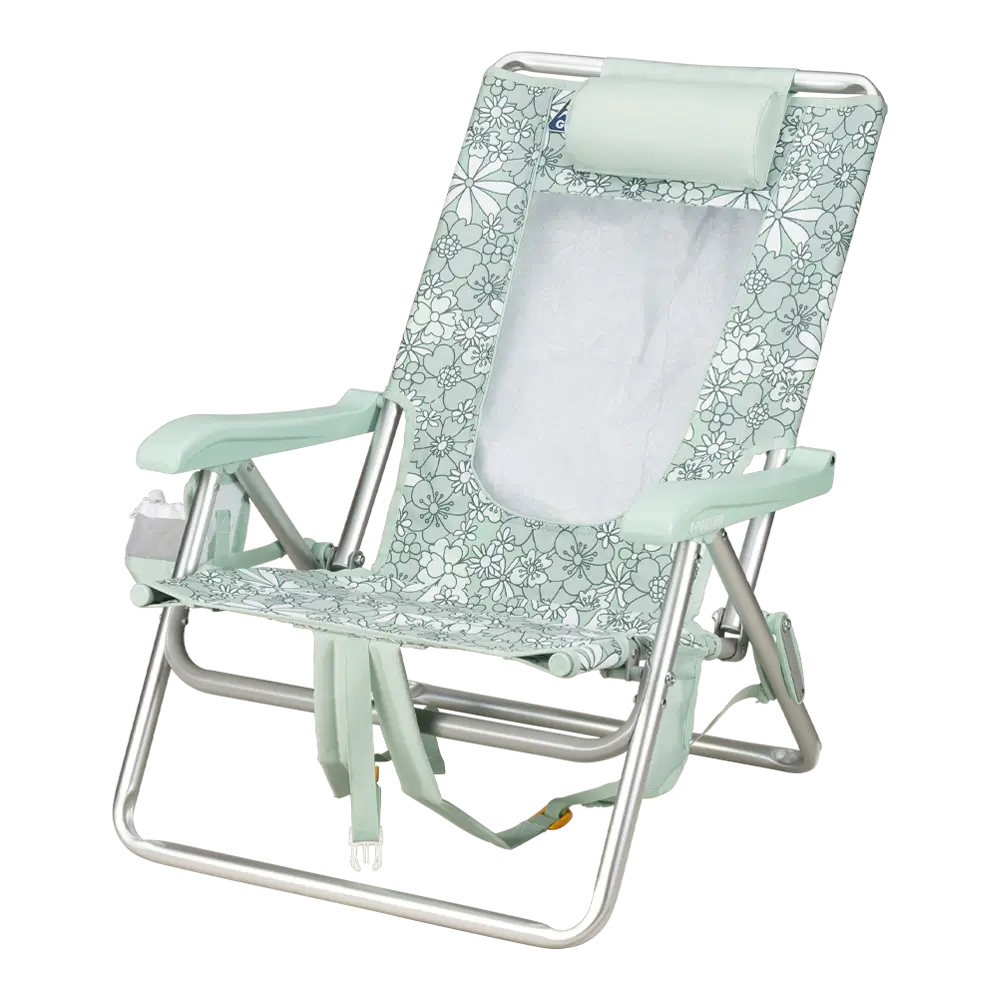 Rust-Resistant Aluminum Backpack Beach Chair - Choice 709 - Rust-Resistant Aluminum Sand-Friendly Lounge Chair Detail