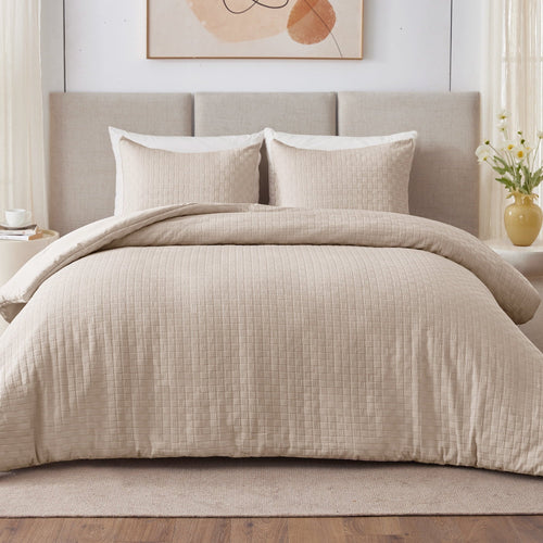 All-Season 3-Piece Jacquard Braid Ultra Soft King Comforter Set, Luxury Reversible Microfiber Oversized Comforters Bedding Set w... - Cloud-Like Soft Lightweight Bed Comforter Detail