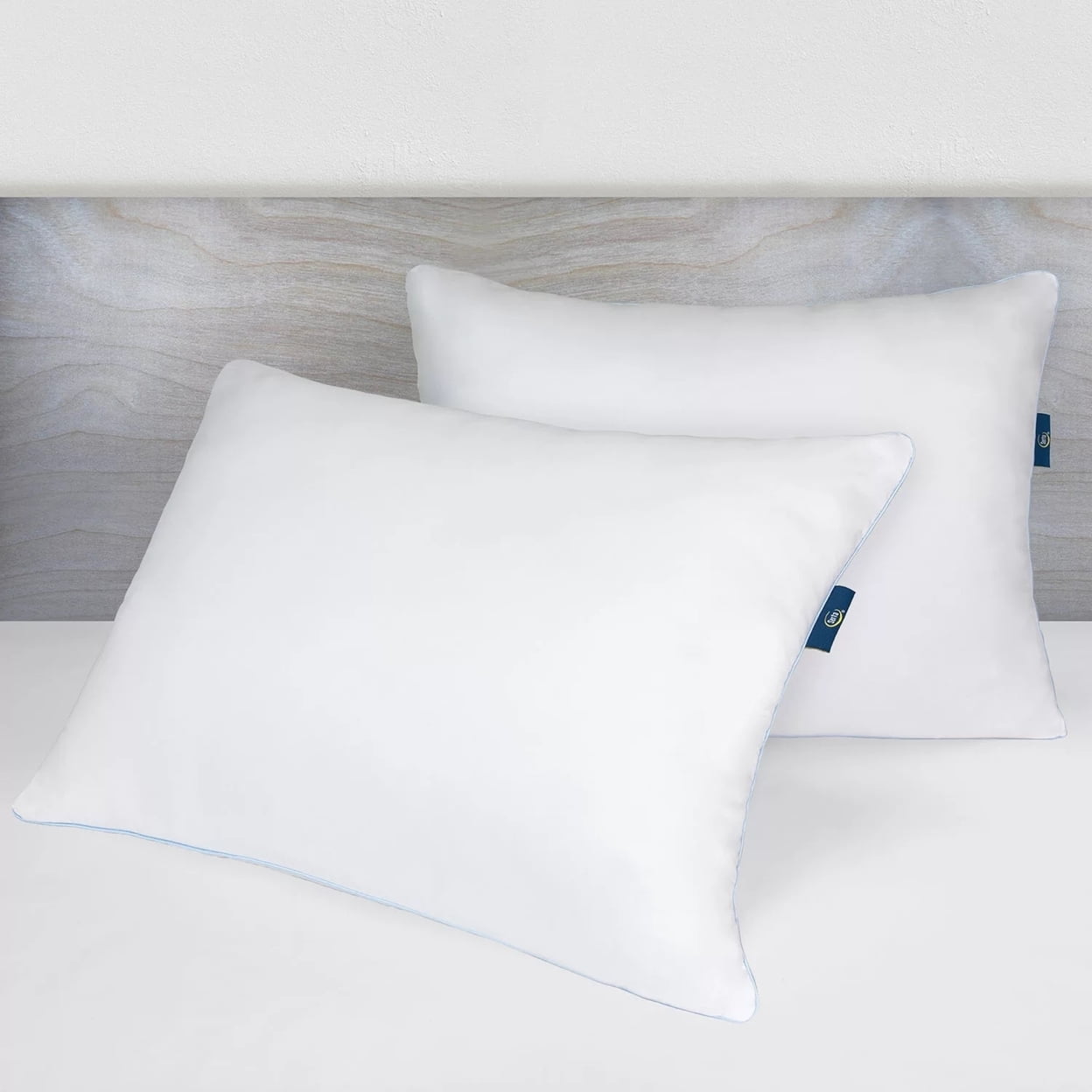 Fluffy Shredded Comfy Sleep Eco-Friendly Bed Pillow Standard/Queen (2 Pk) - Hotel Quality Plush Sleeping Pillows Detail