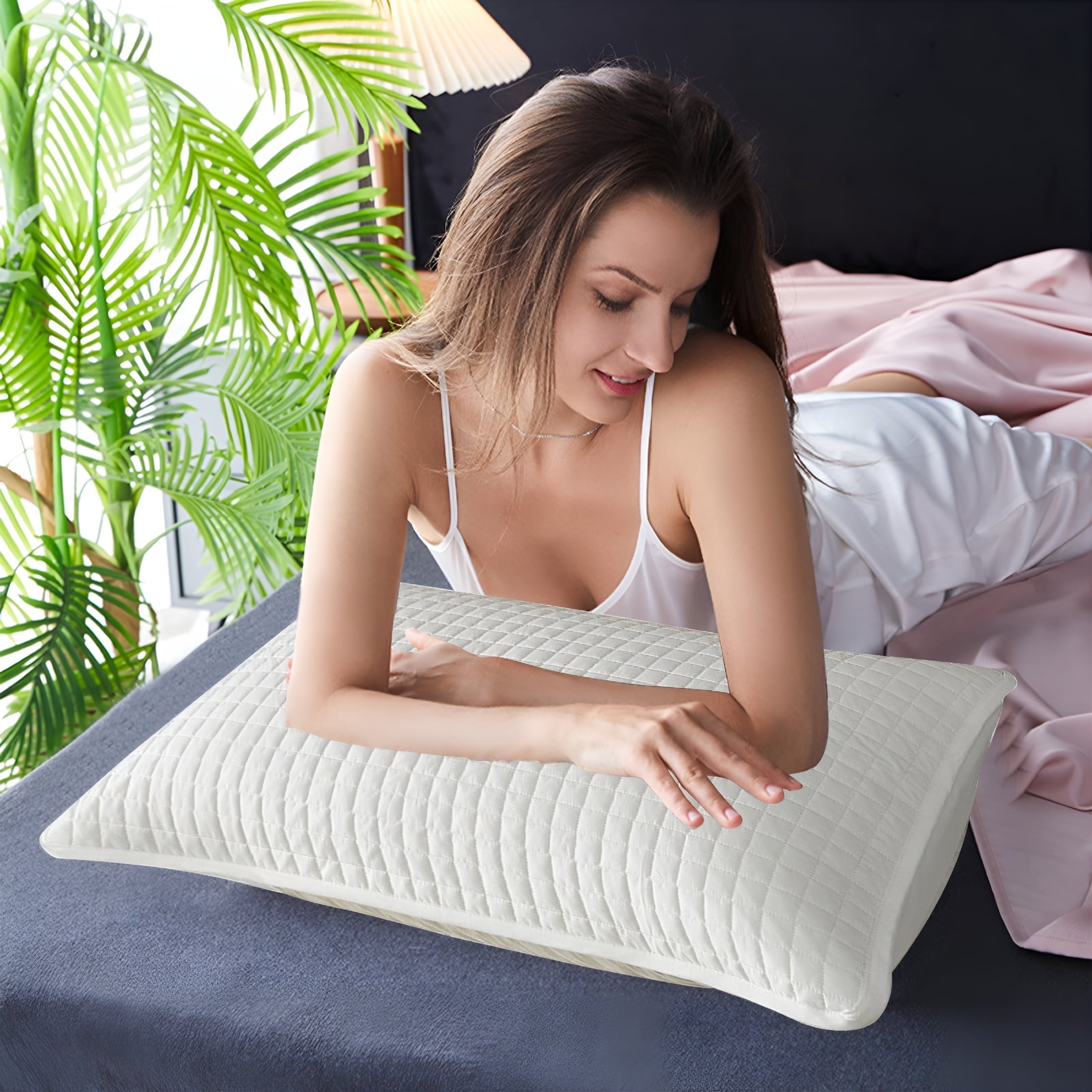 Decorative Plump Memory Foam Pillow,Toddler Pillow,Small Pillows for Kids,Soft&Hypoallergenic - Kids Sleeping Pillow - Toddler Bed Pil... - Ergonomic Memory Foam Pillow for Neck Pain Support Detail