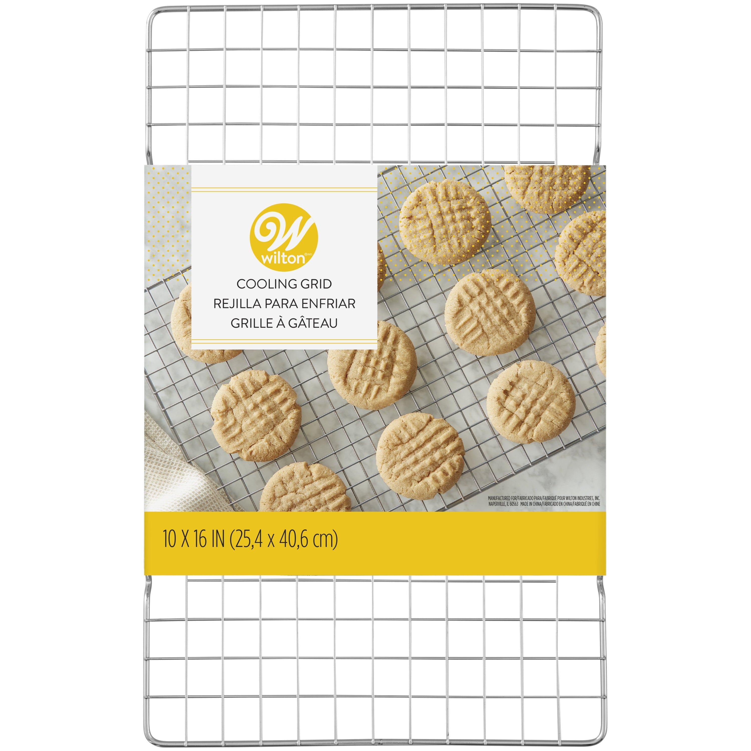 Innovative Everyday Chrome-Plated Cooling Grid, 10 x 16 in., Rectangular, Packaging May Vary - Kitchen Gadget Tool for Quick Food Prep Detail