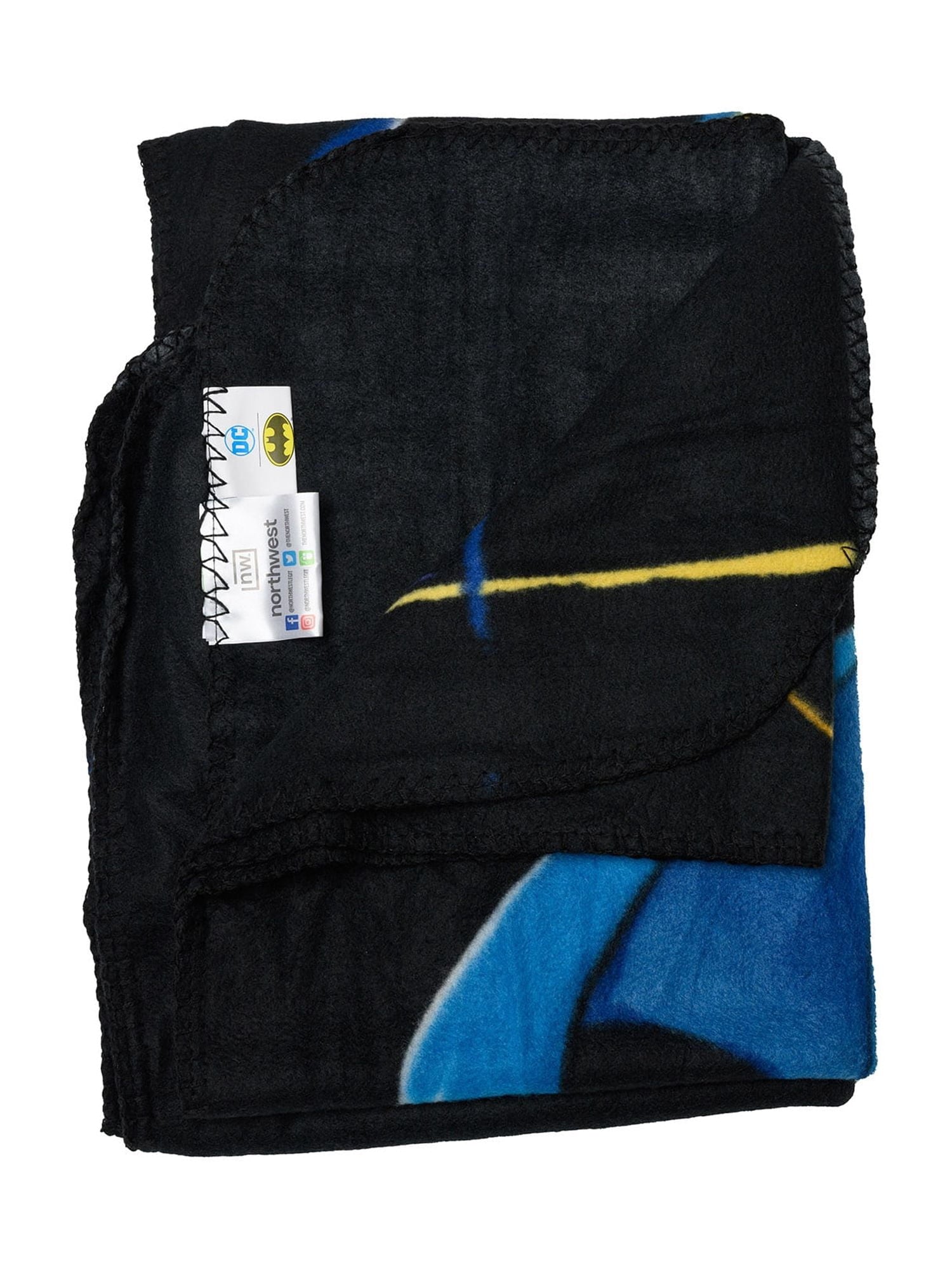 Cozy Fleece Throw Blanket 45" x 60" Dark Knight Superhero - Cozy Fleece Throw Blanket for Couch & Bed Detail