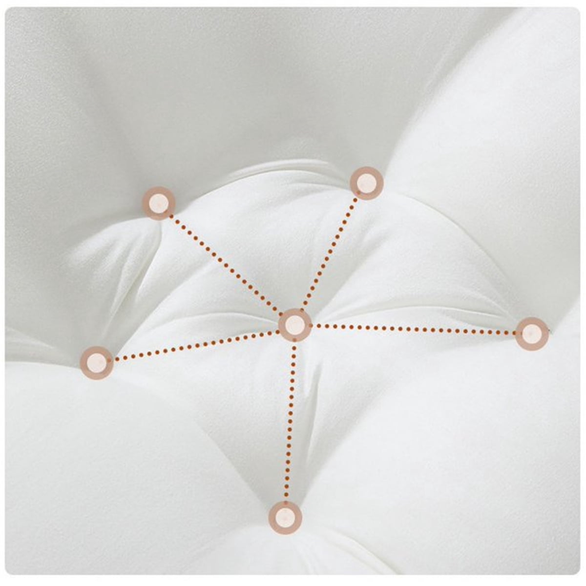 Decorative Plump Happon Soft Breathable Cotton Bed Pillows - Washable - Hotel Quality Plush Sleeping Pillows Detail
