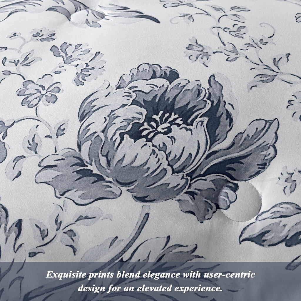 Hypoallergenic Cloud Queen Comforter Sets,7-Pieces Reversible Bedding Sets,Bed in a Bag with Comforter,Flat Sheet and Fitted Sheet,Pillowc... - Hypoallergenic Ultra-Fluffy Quilt for Winter Detail