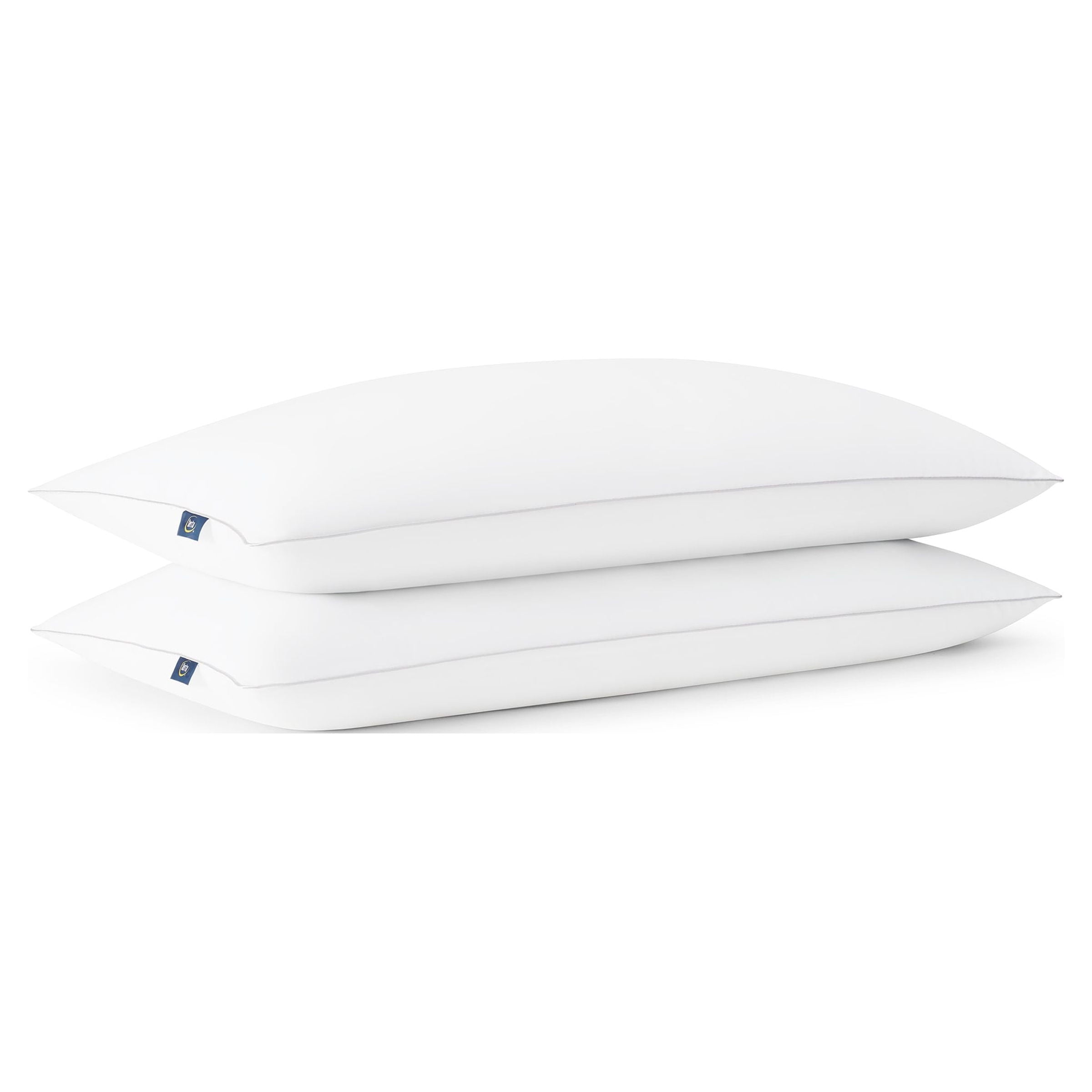Decorative Plump Endless Comfort Bed Pillow, King, 2 Pack - Orthopedic Shredded Foam Bed Pillow Set Detail