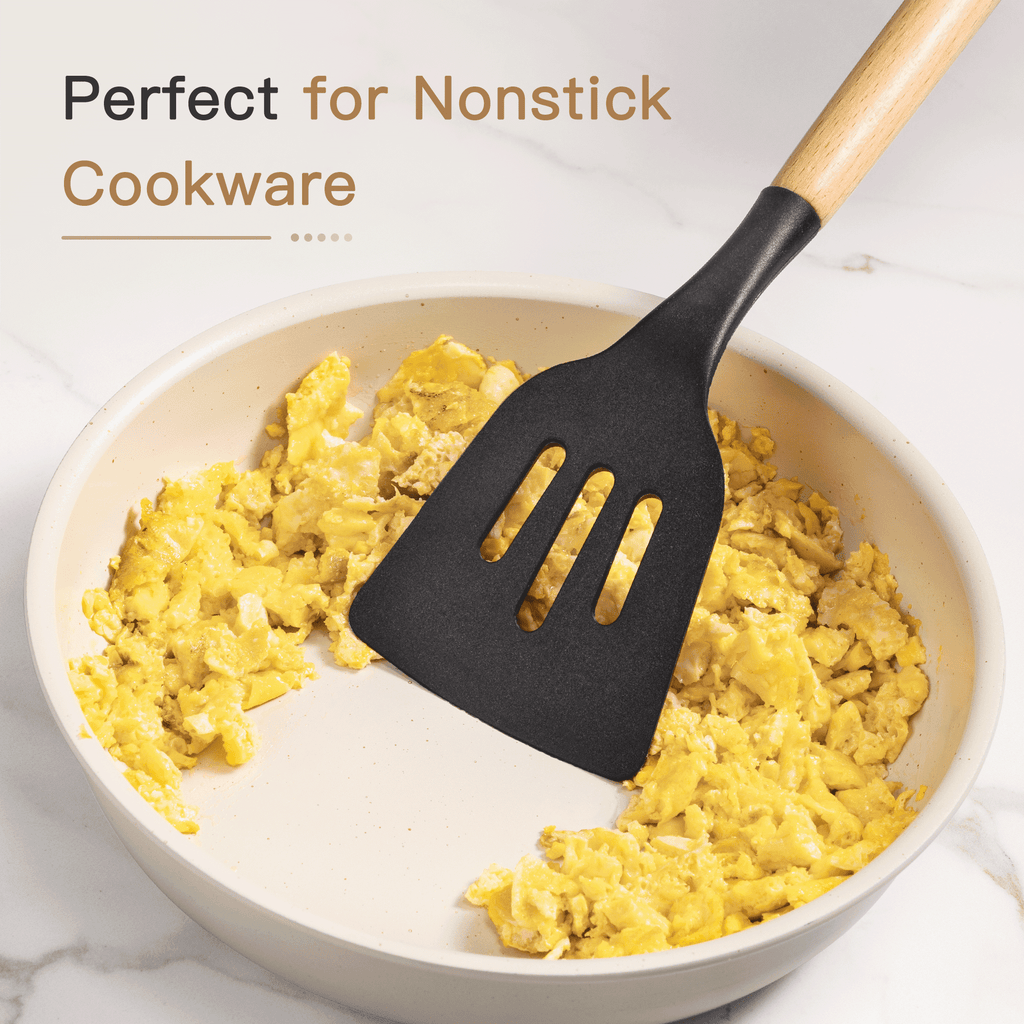 Chef-Quality Silicone Cooking Utensils Set, 38 PCS Kitchen Utensils Set for 446°F Heat Resistant, Food Grade Utensil Sets with Woo... - Heavy Duty Stainless Steel Kitchen Shears Detail