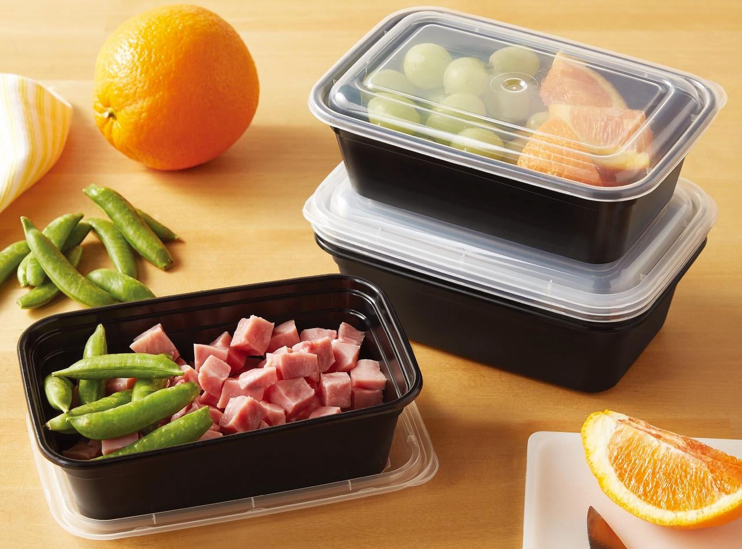 Playful Geometric 5-Pack Snack Meal Prep Containers with Lids, 3-Cup Capacity, BPA-Free, Microwave & Dishwasher Safe, Made fo... - Deliciously Soft Cupcake Sensory Glob Detail