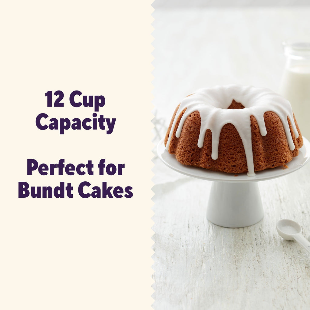 Time-Saving Everyday Non-Stick Bundt Cake Pan 9.51" Fluted Tube Baking Pan, Packaging May Vary - Innovative Kitchen Helper for Modern Cooking Detail