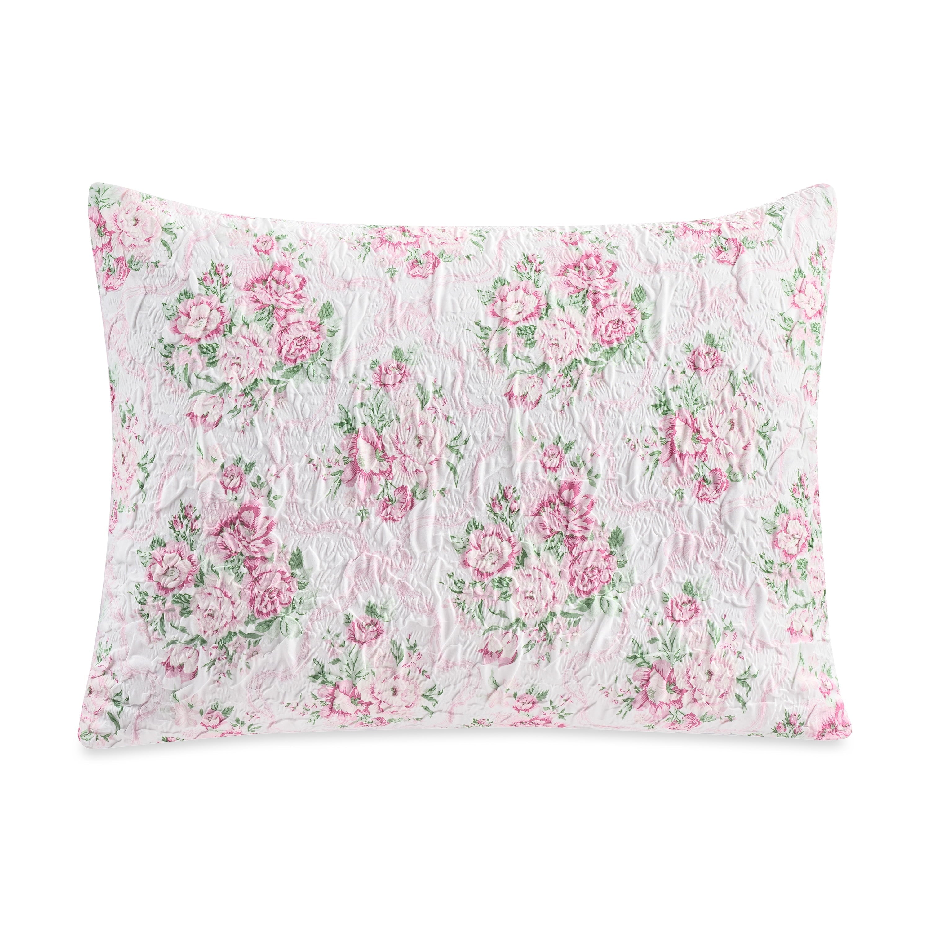Fluffy Down Alternative 2-Piece Coquette Floral Pink Comforter Set, Twin/Twin XL - Cloud-Like Soft Lightweight Bed Comforter Detail