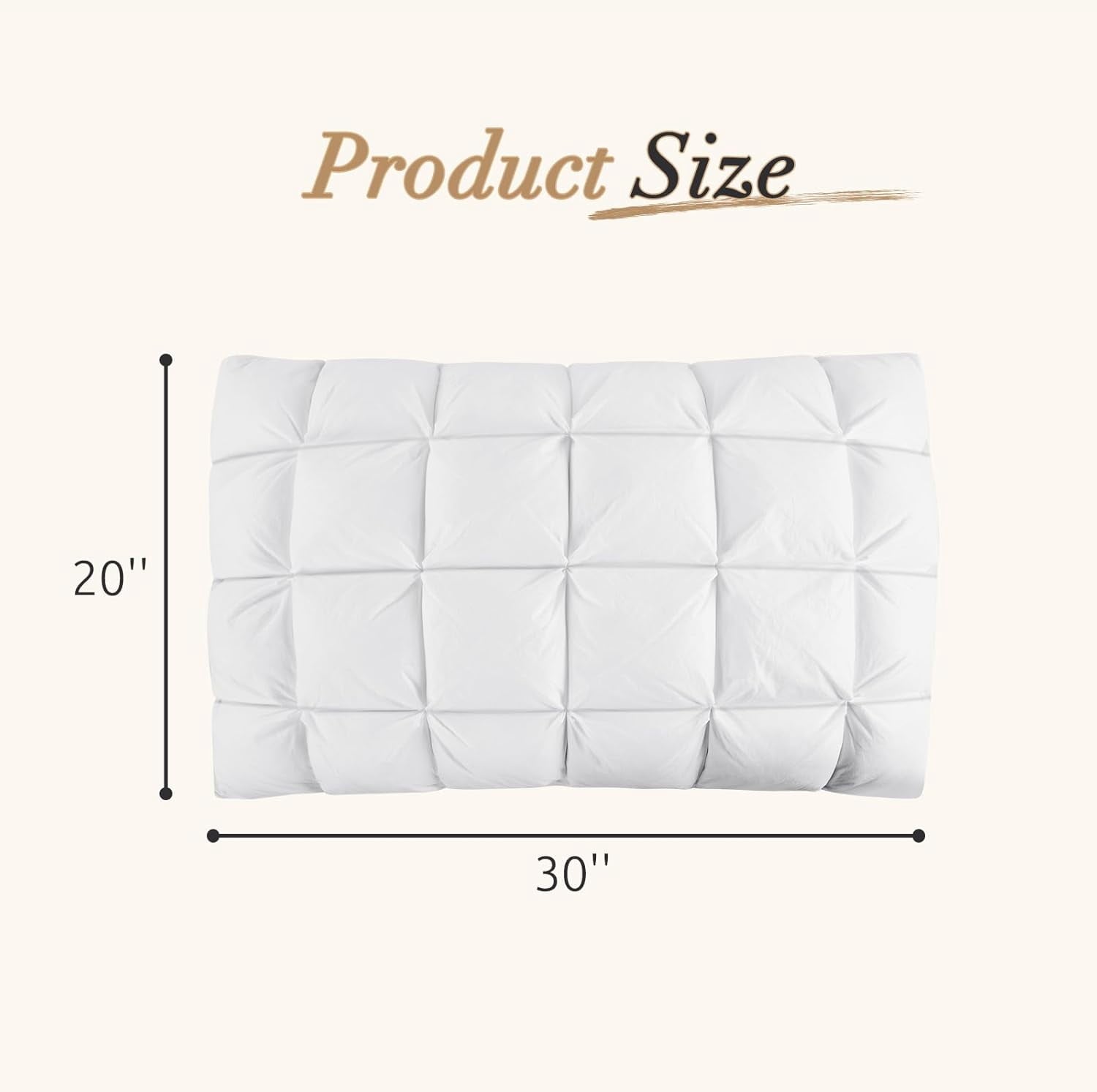 Decorative Plump Hotel Cervical Pillow for Sleeping – Ergonomic Contour Neck Support Bed Pillow, Fluffy and Supportive for Side, Back ... - Ergonomic Memory Foam Pillow for Neck Pain Support Detail