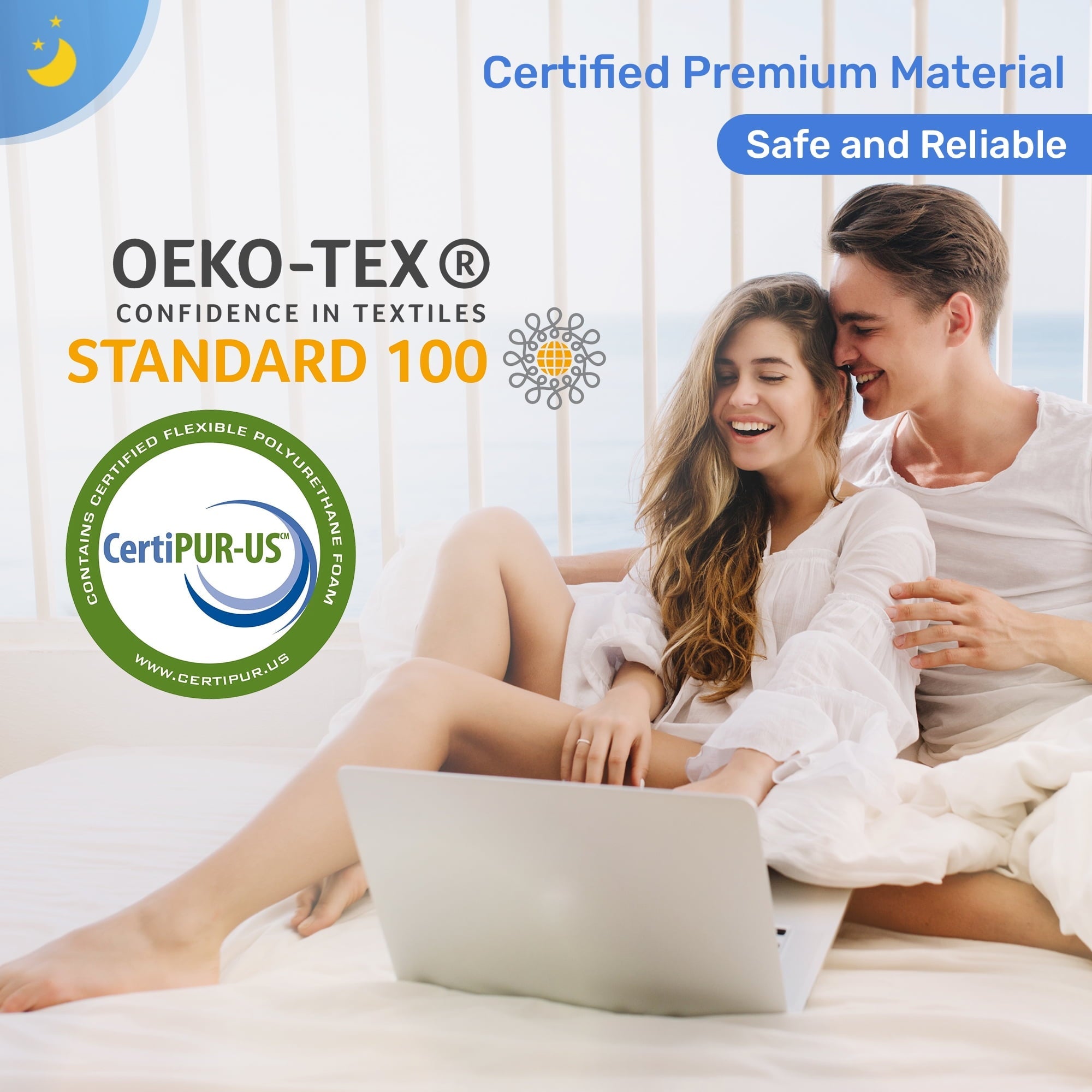 Orthopedic Support | Cervical Memory Foam Bed Pillow Standard | Neck, Shoulder Pain Relief | Improves Sleeping - Decorative Throw Pillow Cushion for Sofa & Bed Detail