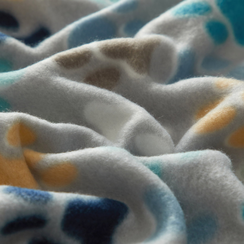Super Soft Flannel (9 pack) Cozy Fleece Throw Blanket, Gray Paw 50" x 60", All Ages - Cozy Fleece Throw Blanket for Couch & Bed Detail
