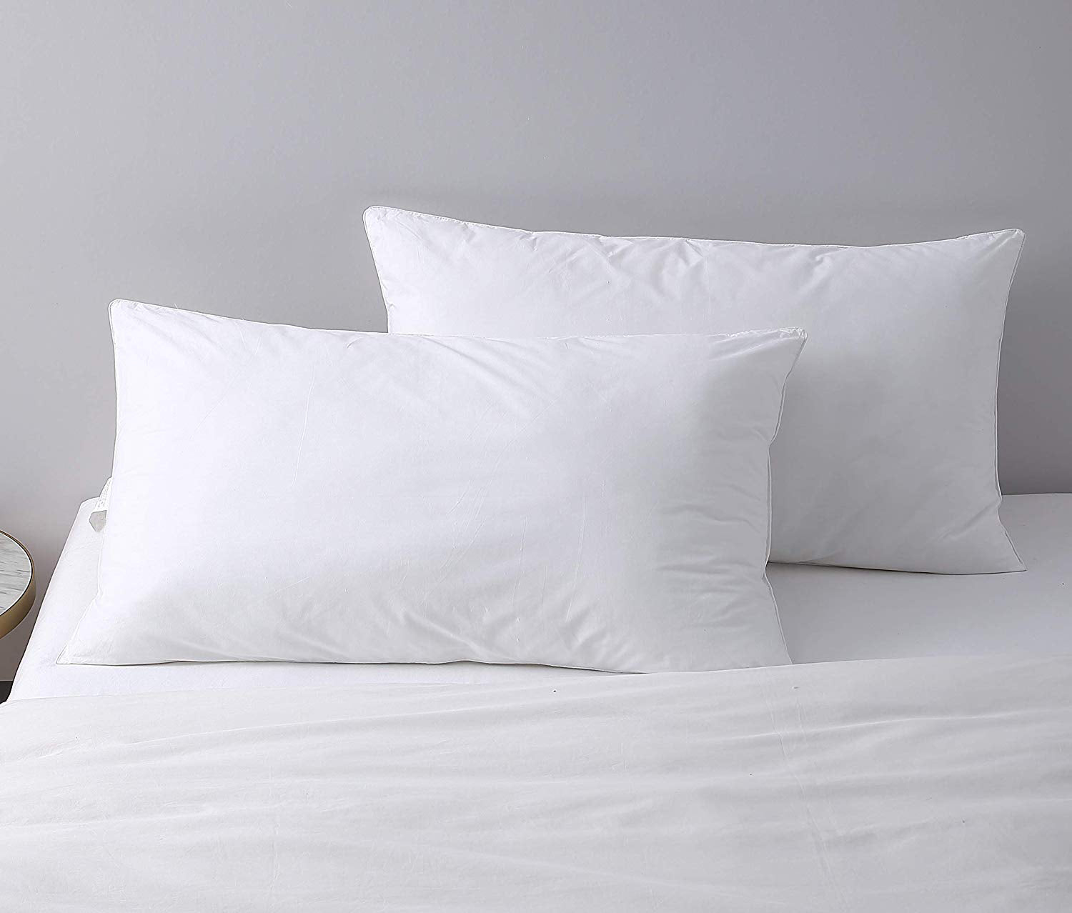 Ergonomic Memory Foam Bed Pillows King Size Pillows Set of 2, Pillows for Sleeping,Polyester Microfiber Cover,Super Soft Set of 2(... - Hotel Quality Plush Sleeping Pillows Detail