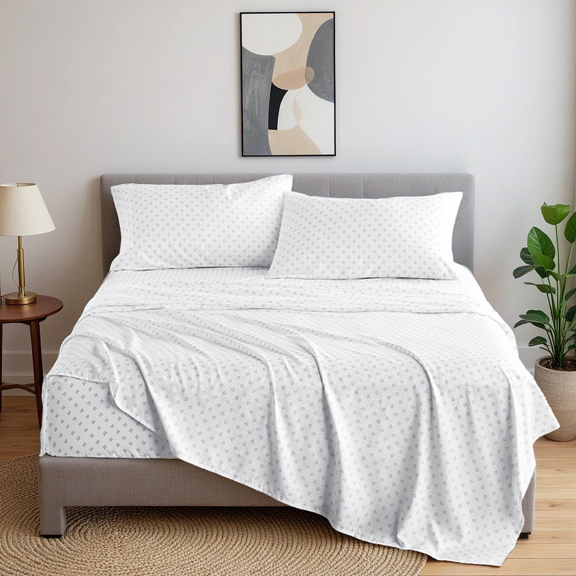 Heavyweight Warmth Queen Size Comforter Set, 7-Piece Reversible Bed in a Bag with Sheets, Navy - Hypoallergenic Ultra-Fluffy Quilt for Winter Detail