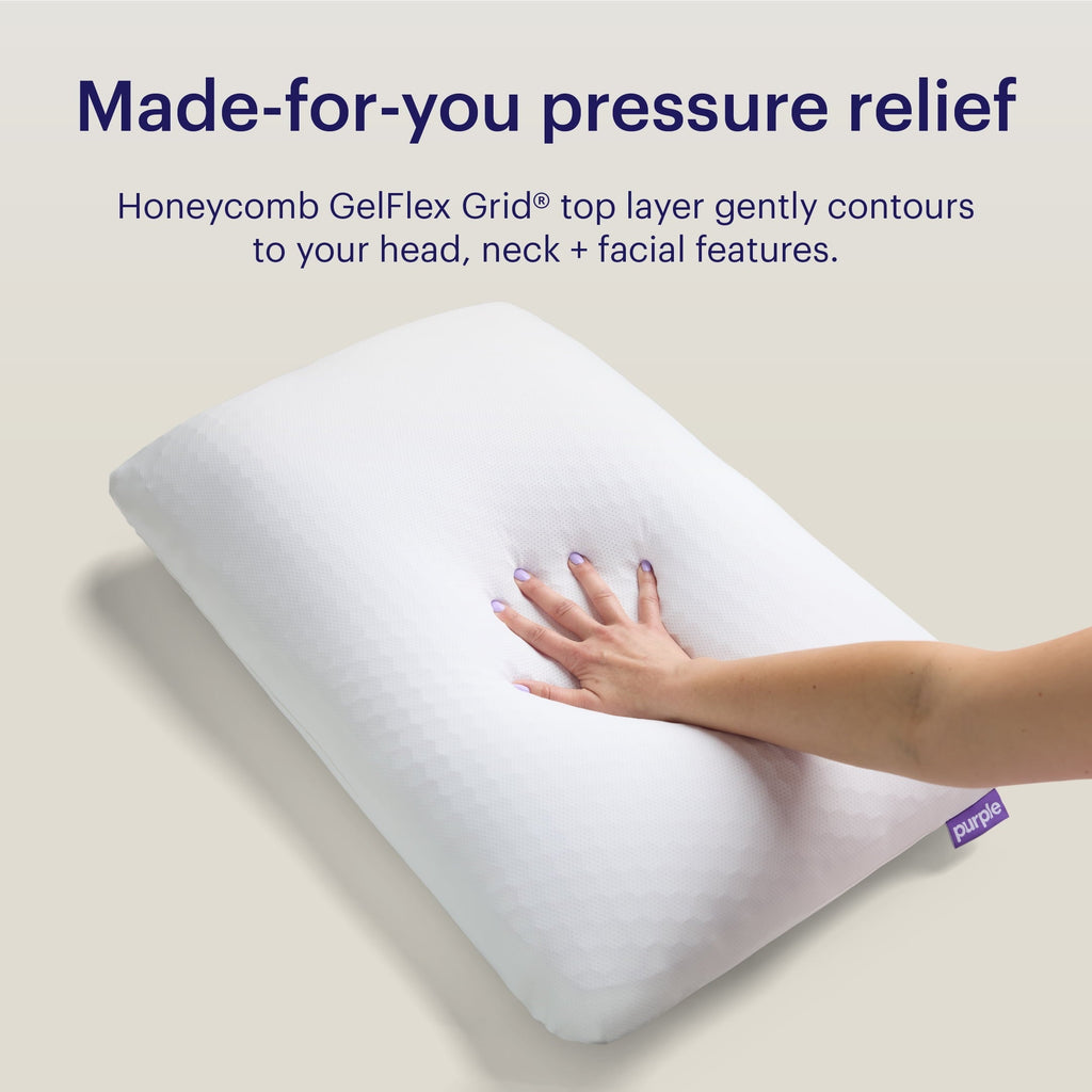 Decorative Plump GridCloud Pillow, Honeycomb Gelflex Top Layer, Hypoallergenic, Down - Alternative - Decorative Throw Pillow Cushion for Sofa & Bed Detail