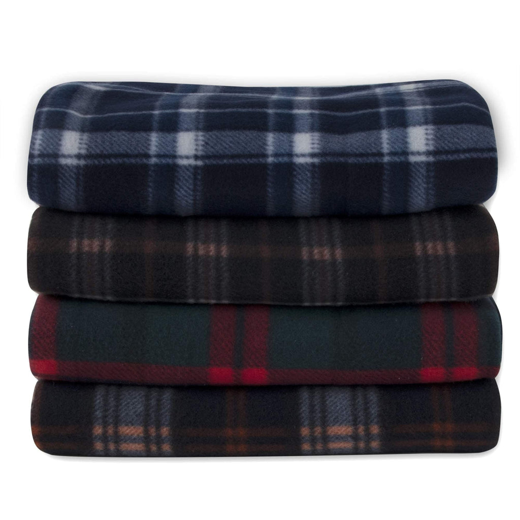 Lightweight Warm Single Plaid Color 60"L x 50"W Fleece Throw Blanket for Fall, Winter, Spring, Summer, Men, Women, Children & Pets in ... - Cozy Fleece Throw Blanket for Couch & Bed Detail