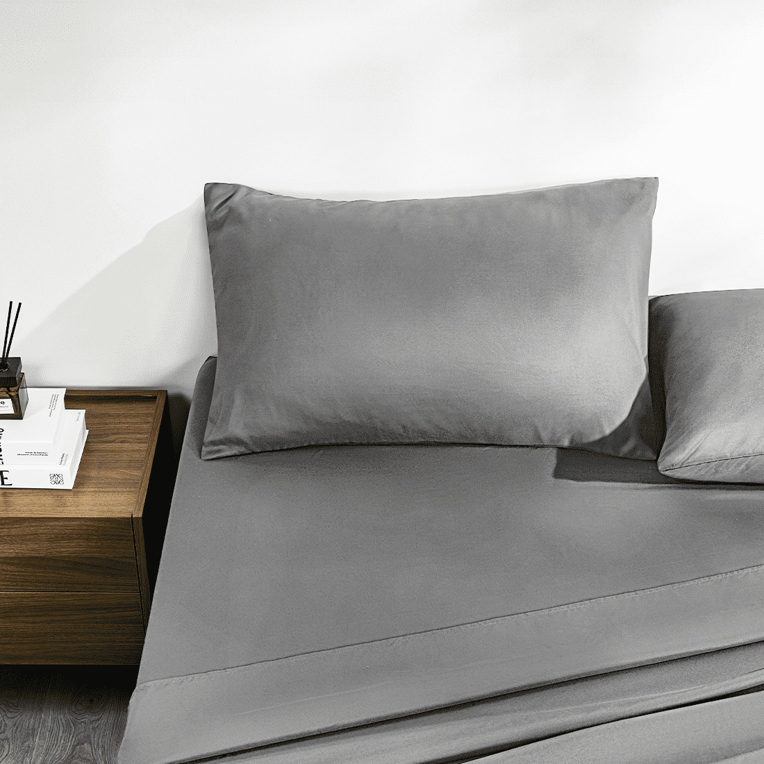 Premium Egyptian Cotton Full Size Bed Sheets, 4 Piece Sheets 14” Deep Pocket Sheet & Pillowcase Sets Soft Microfiber Luxury Bedding Fitted Sh... - Luxury Bed Sheet Set with Deep Pockets Detail