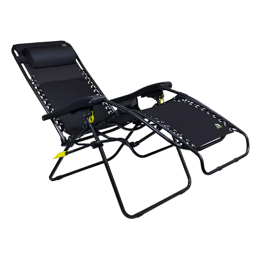 Low-Profile Freeform Zero Gravity Lounger Bundle - Choice 507 - Rust-Resistant Aluminum Sand-Friendly Lounge Chair Detail