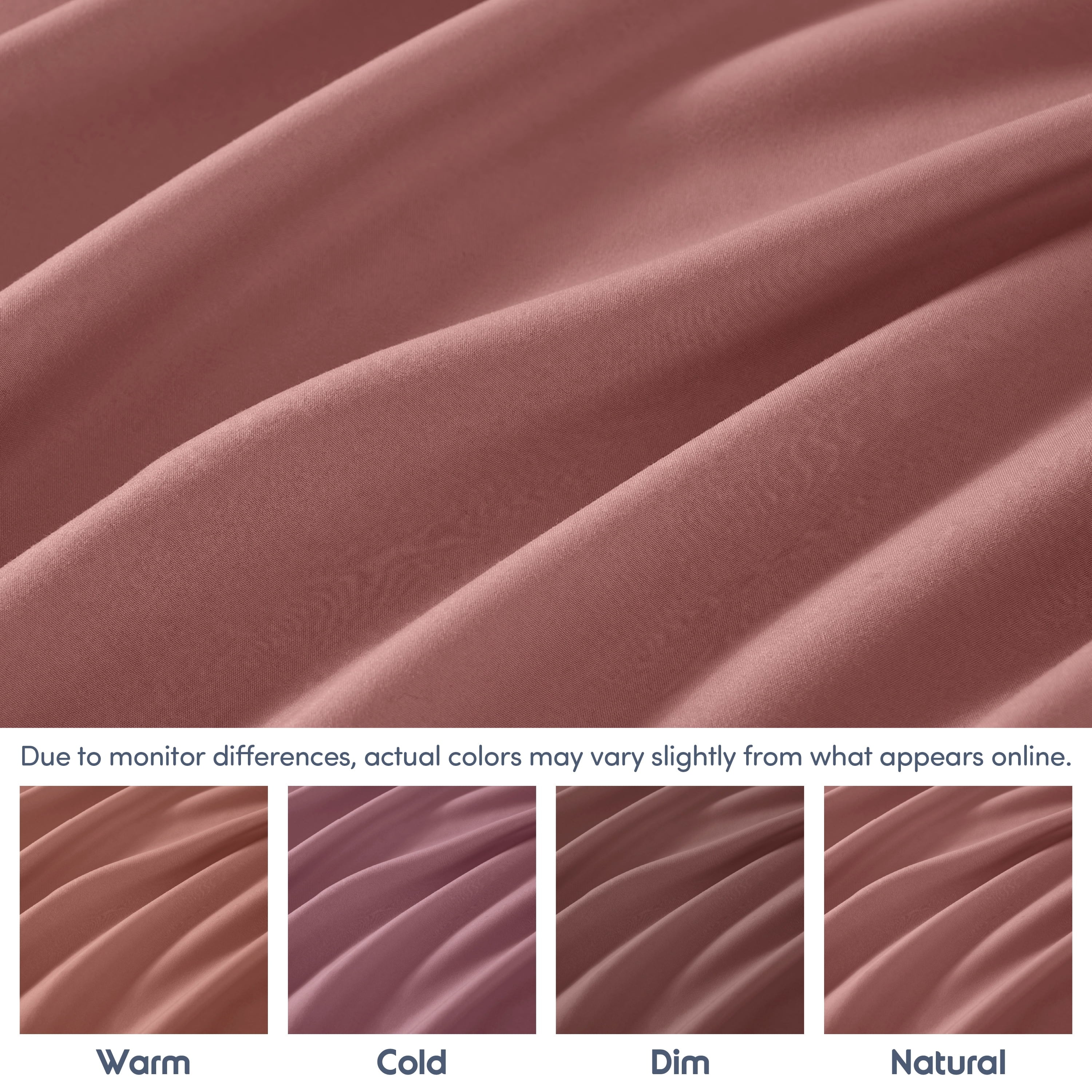 Ultra-Soft Extra Deep Pocket Twin XL Fitted Sheet Only, Fits 18" to 24" Mattress, Soft Microfiber Fitted Bed Sheet, Pink Clay - Premium Ultra-Soft Pillowcase Pair for Sleeping Detail