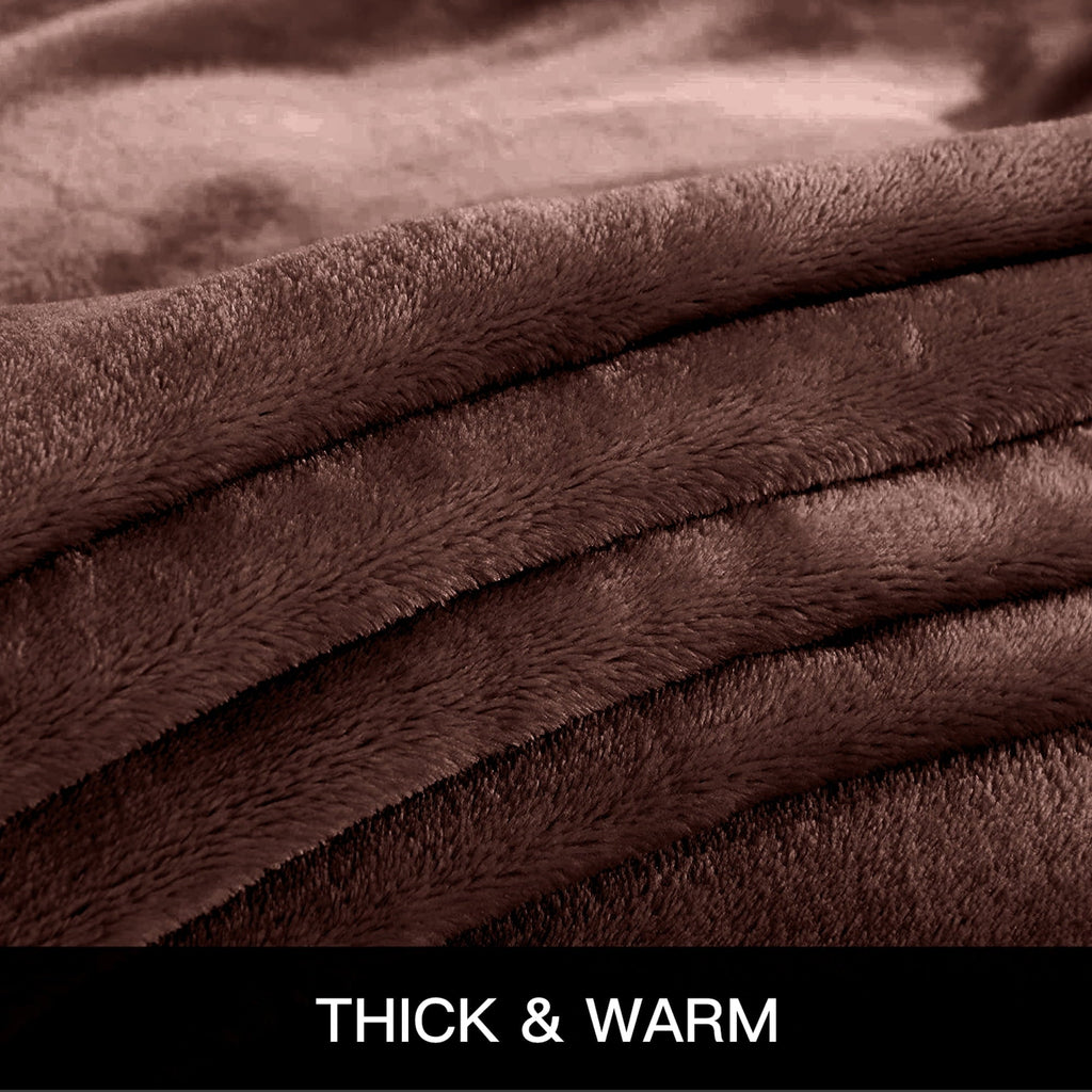 Cozy Fleece Throw Blanket, Fuzzy & Plush Warm Fleece Blanket, Throw Size Coffee Blankets for Couch Beds, Machine Washable Blanket... - Cozy Fleece Throw Blanket for Couch & Bed Detail