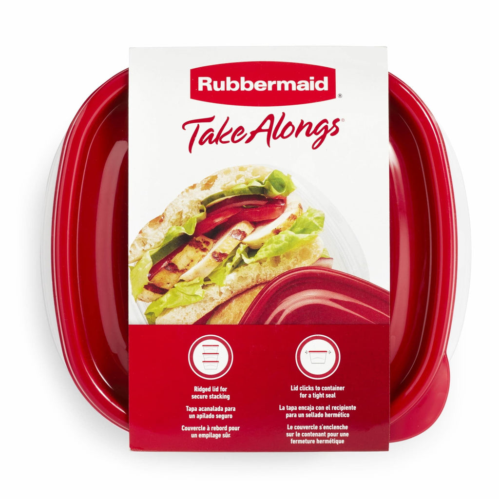 Deliciously Squishy 2.9-Cup Square Food Storage Containers, Ruby Red, 4 Pack - Fun Food Fidget Cookie Squishable Toy Detail