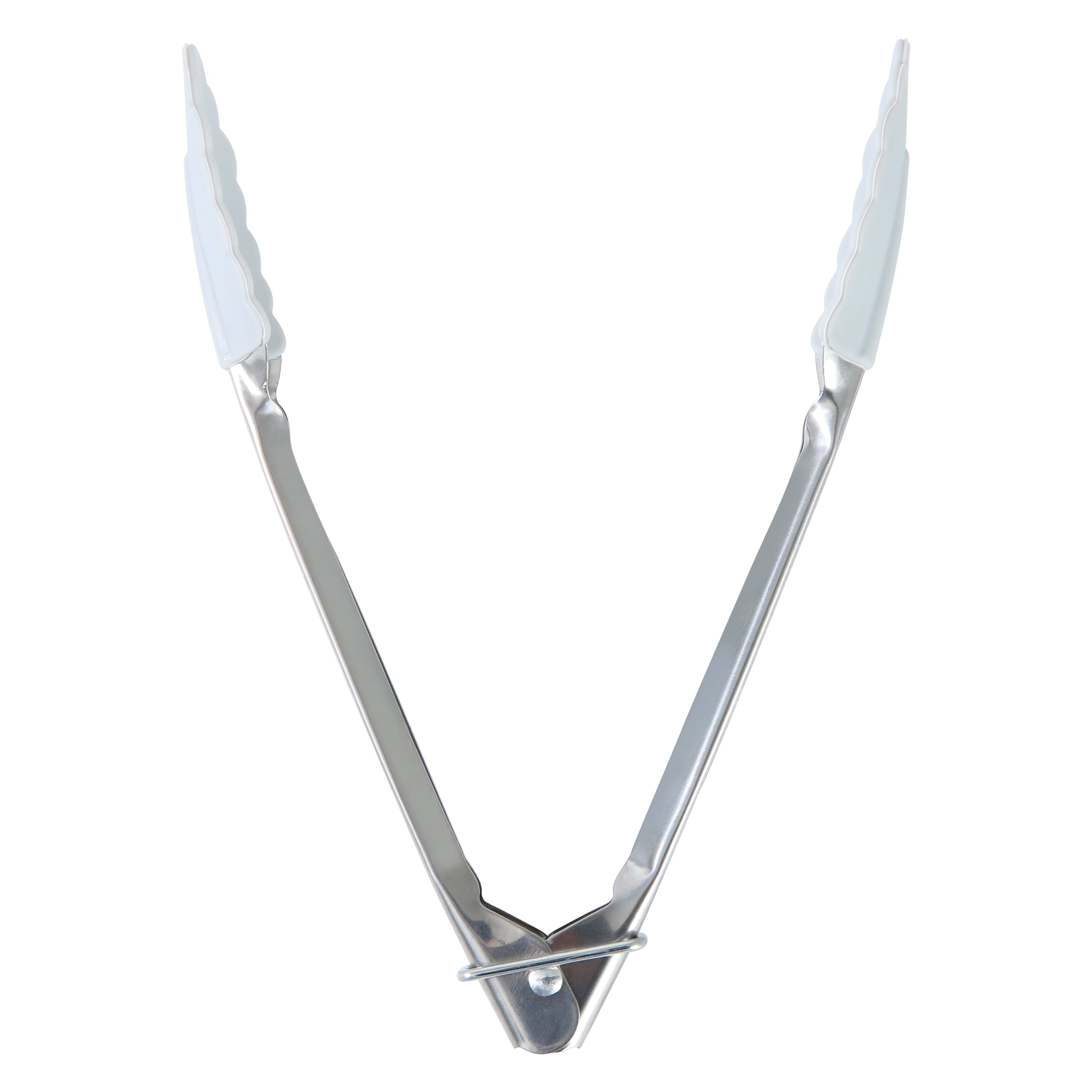 Chef-Quality Stainless Steel and Silicone Mini Food Tongs Grey - High-Precision Culinary Tool for Baking & Cooking Detail