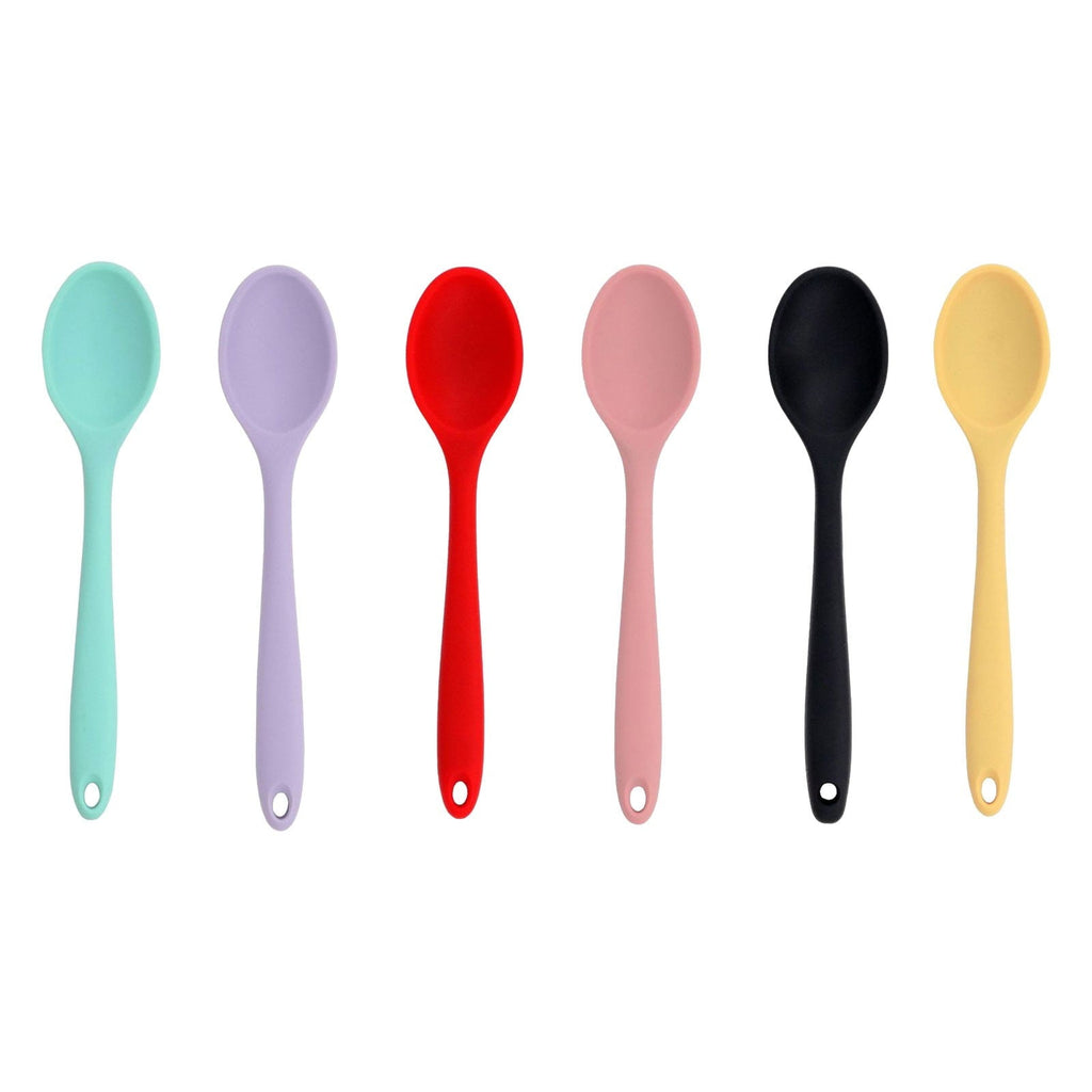 Non-Stick Safe Silicone Slotted Spoon, High Heat Resistant Silicone Cooking Spoon, 2Pcs Nonstick Silicone Mixing Spoon, Durable Kitc... - Durable Turner & Ladle Utensil Set for Home Chefs Detail