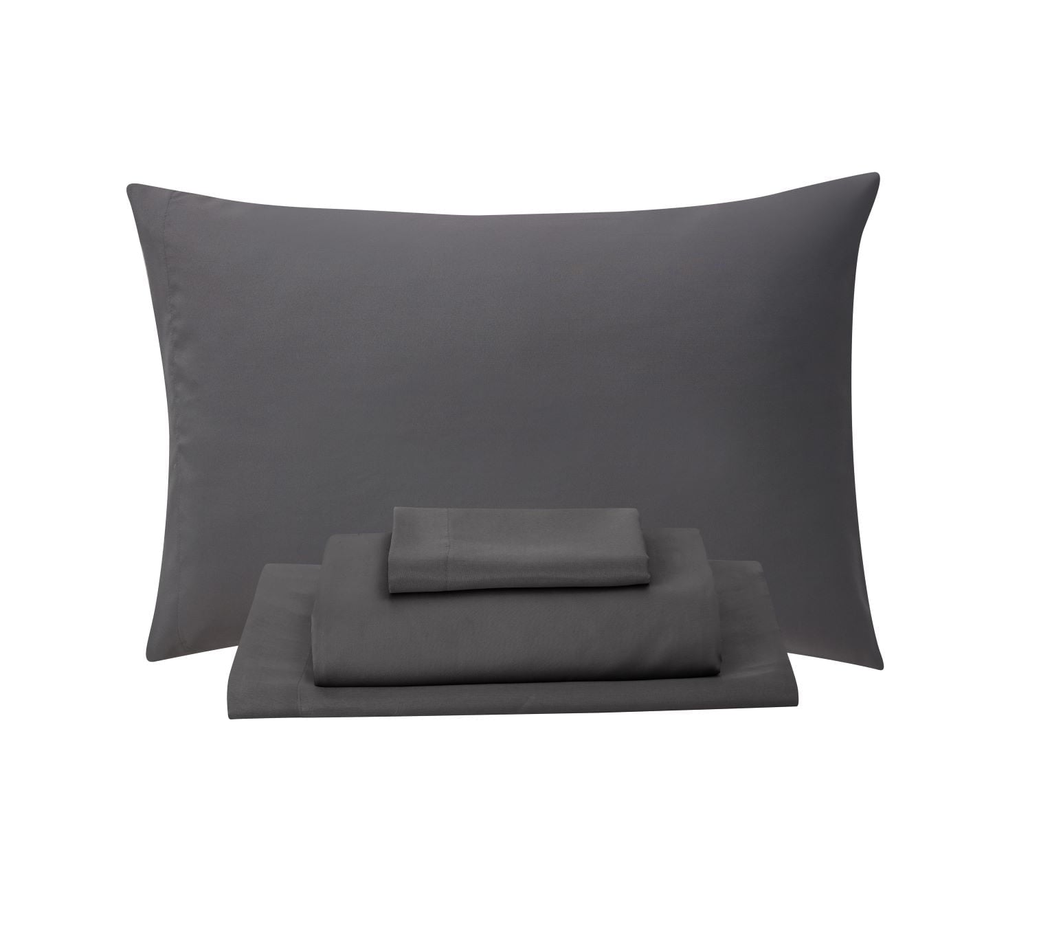 All-Season 7 Piece Reversible Bed in a Bag Comforter Set with Sheets, Black, King - All-Season Down Alternative Comforter Insert Detail